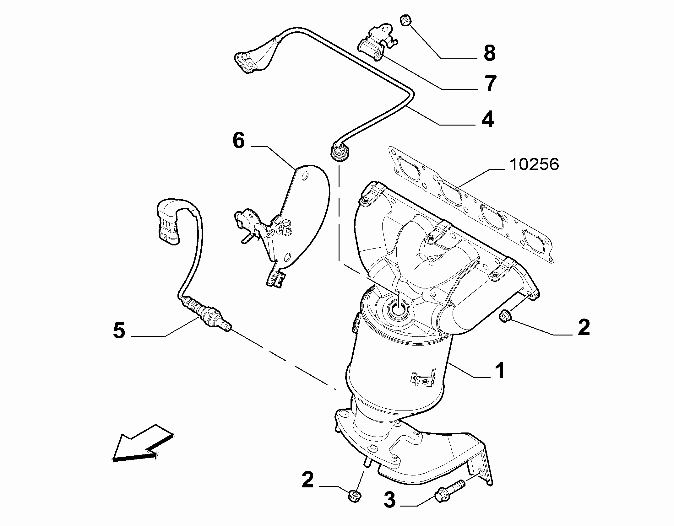 FIAT 55236778 - Lambda Sensor parts5.com