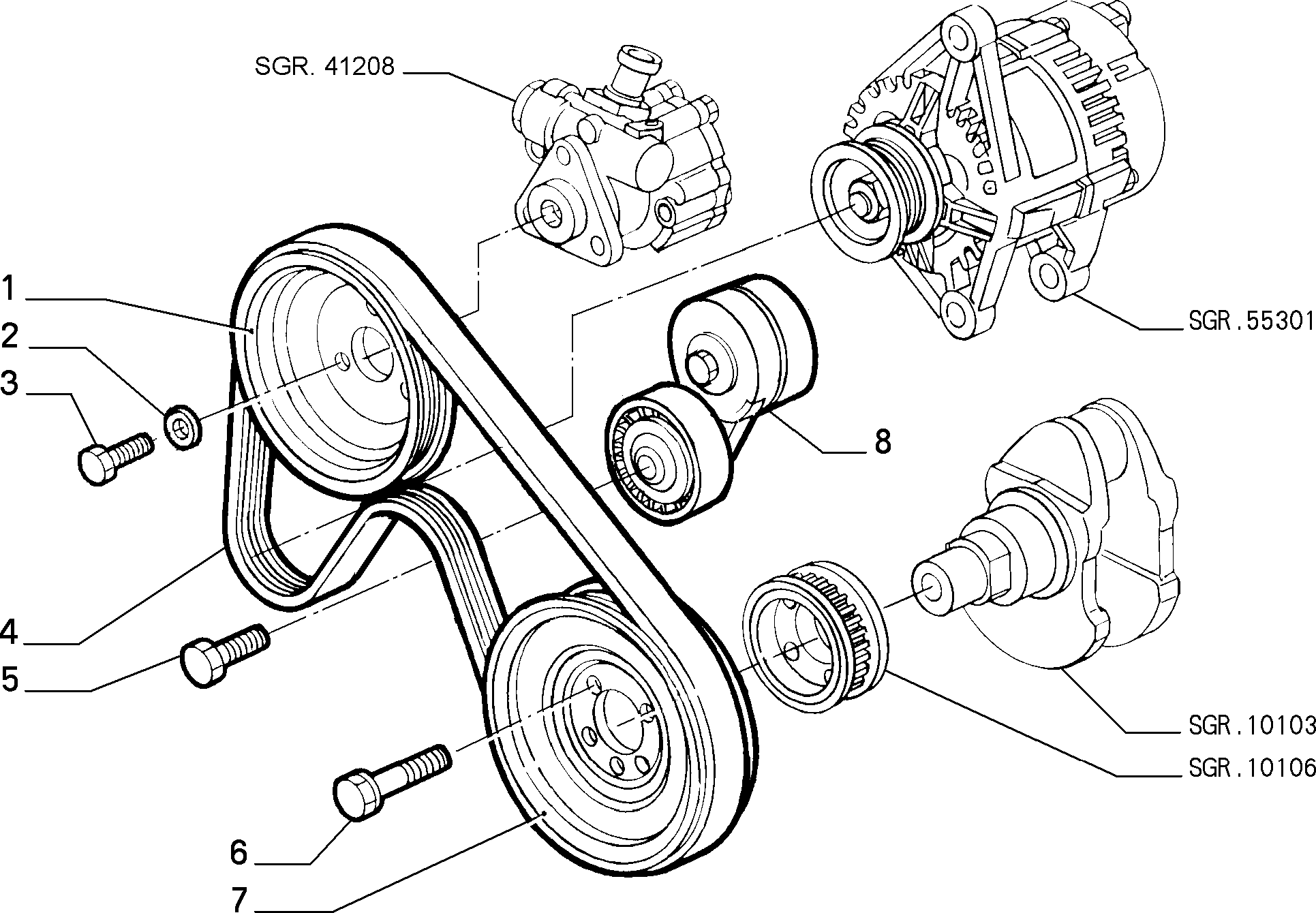 FIAT 71753677 - Ιμάντας poly-V parts5.com