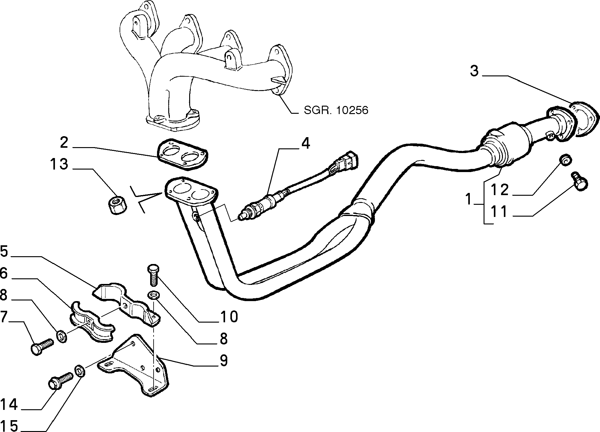 FIAT 46449401 - Ламбда-сонда parts5.com