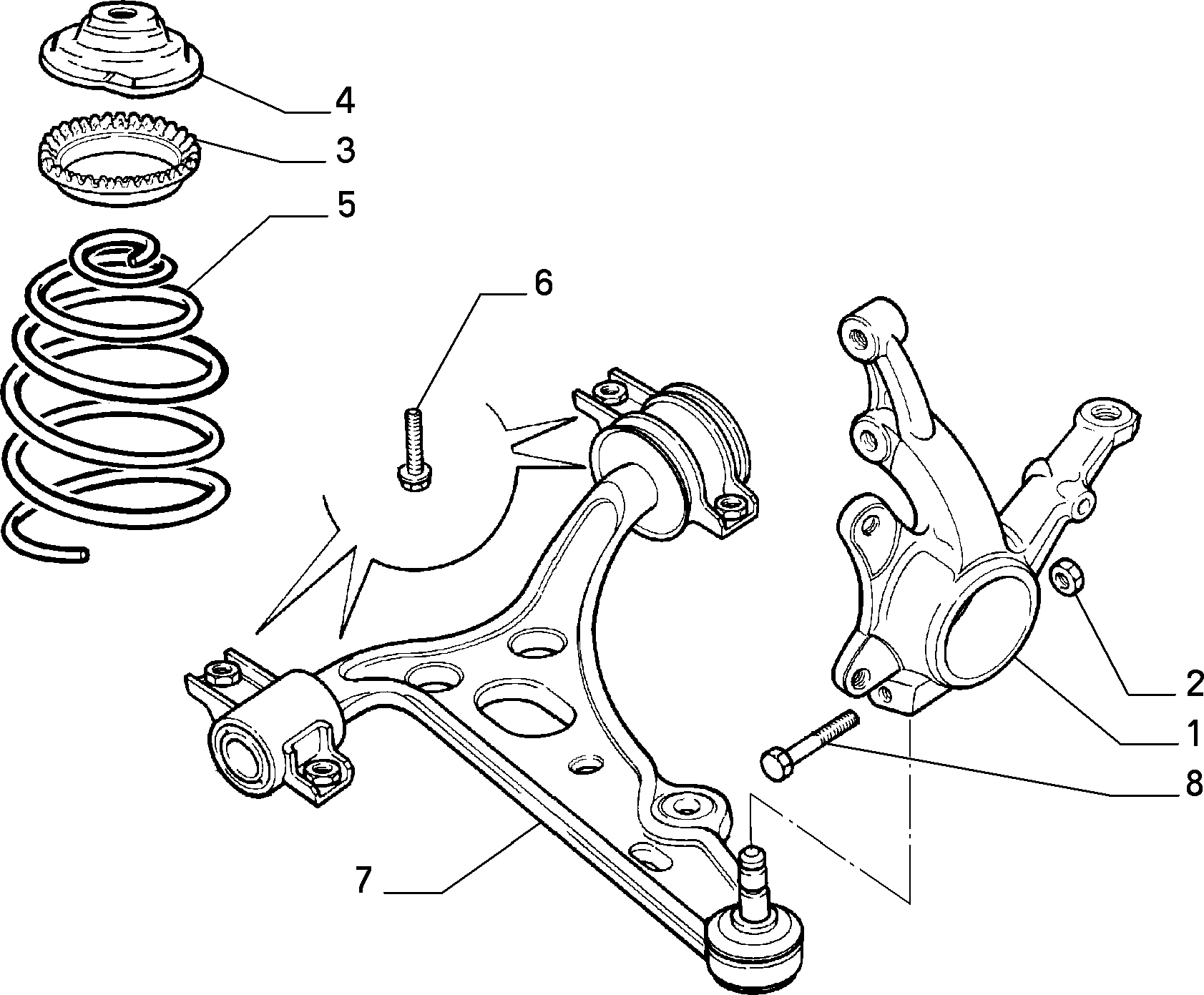 FIAT 71747915* - Ψαλίδι, ανάρτηση τροχών parts5.com