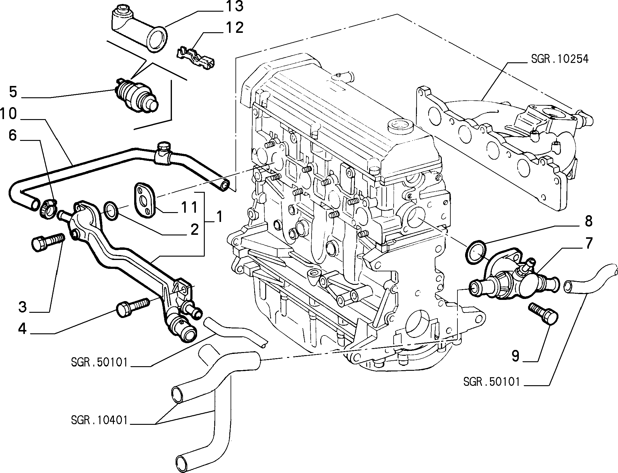 Alfa Romeo 758 8802 - Tunnistin, jäähdytysnesteen lämpötila parts5.com