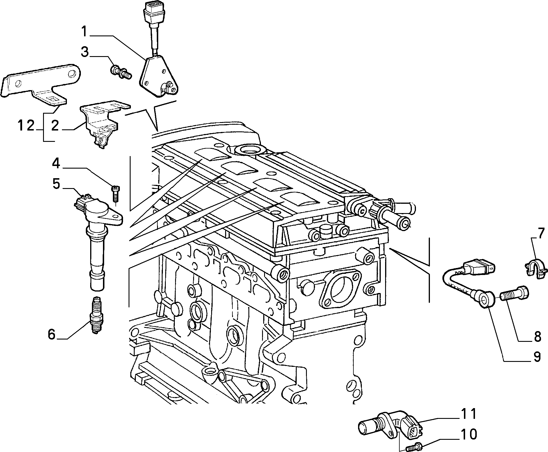 FIAT 46551935 - Gyújtógyertya parts5.com