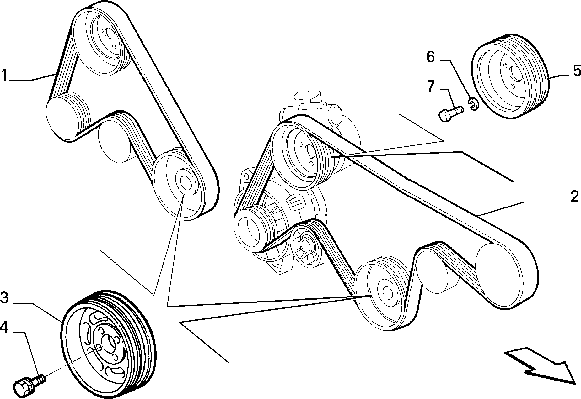 Lancia 60666949 - Ozubený klínový řemen parts5.com