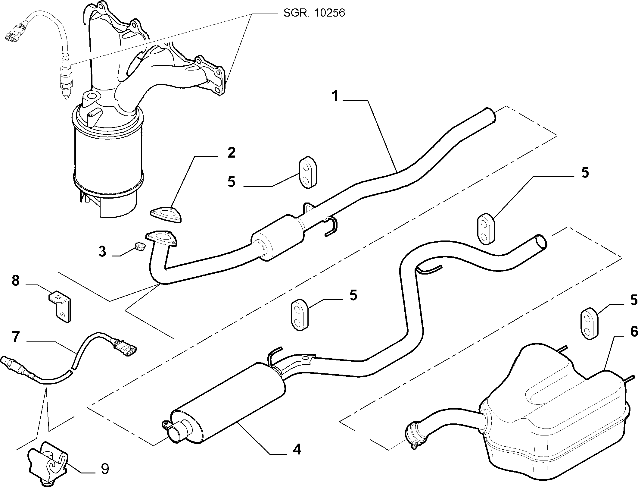 Opel 55556818 - Sonda Lambda parts5.com