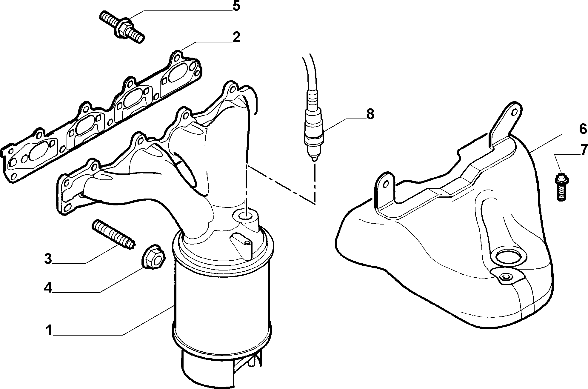 FIAT 71739220 - Nut, exhaust manifold parts5.com