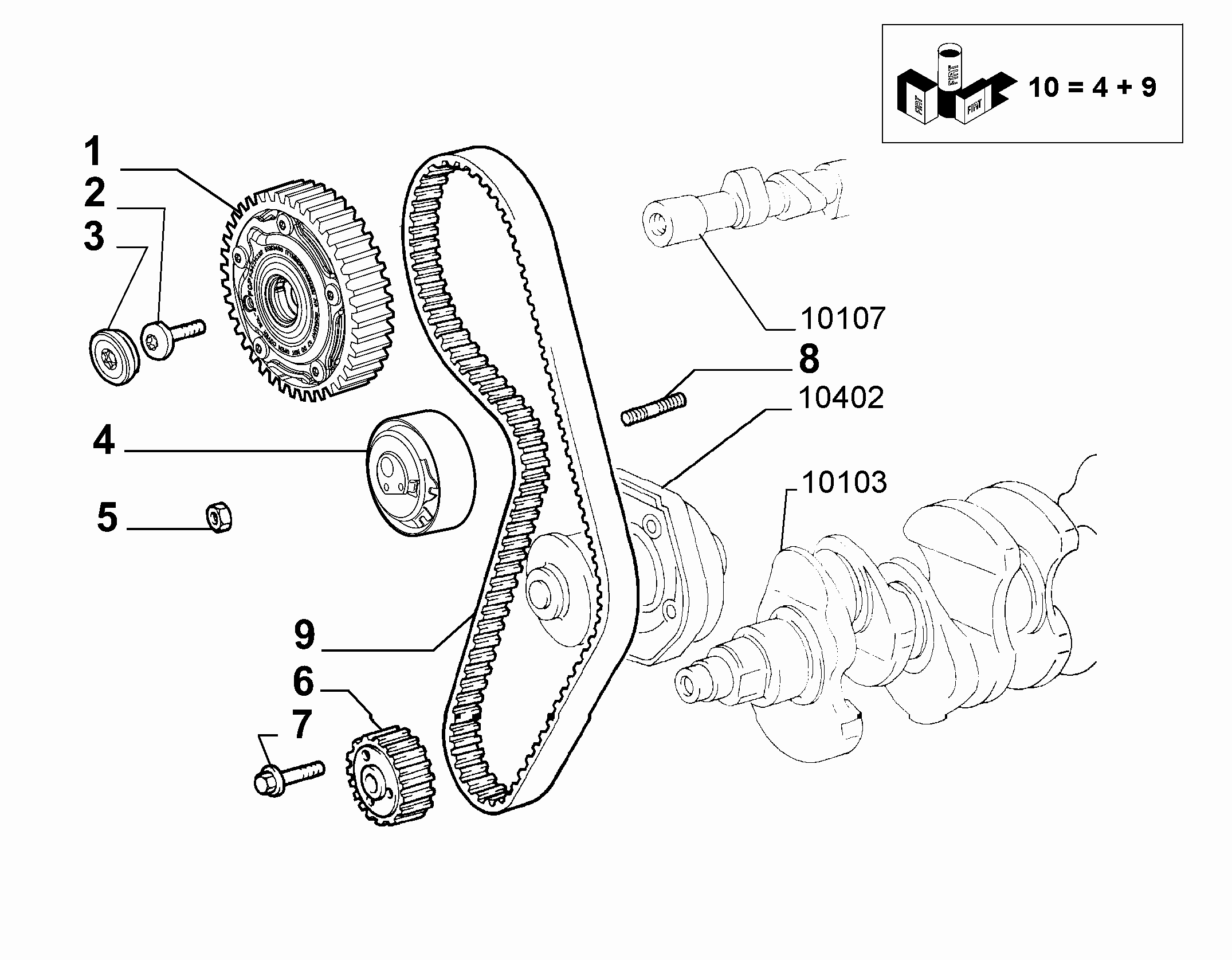 FORD 71753156 - Vodní pumpa + sada ozubeného řemene parts5.com