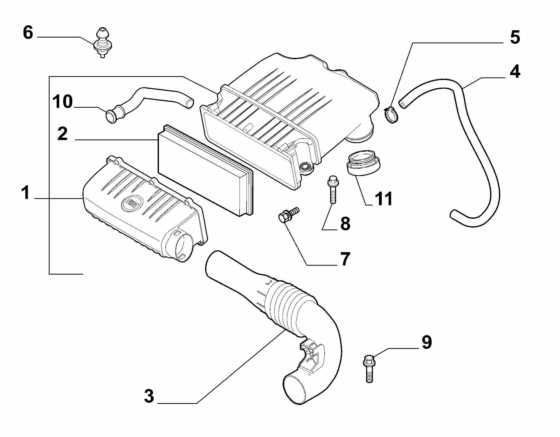 Chrysler 55192012 - Filtru aer parts5.com