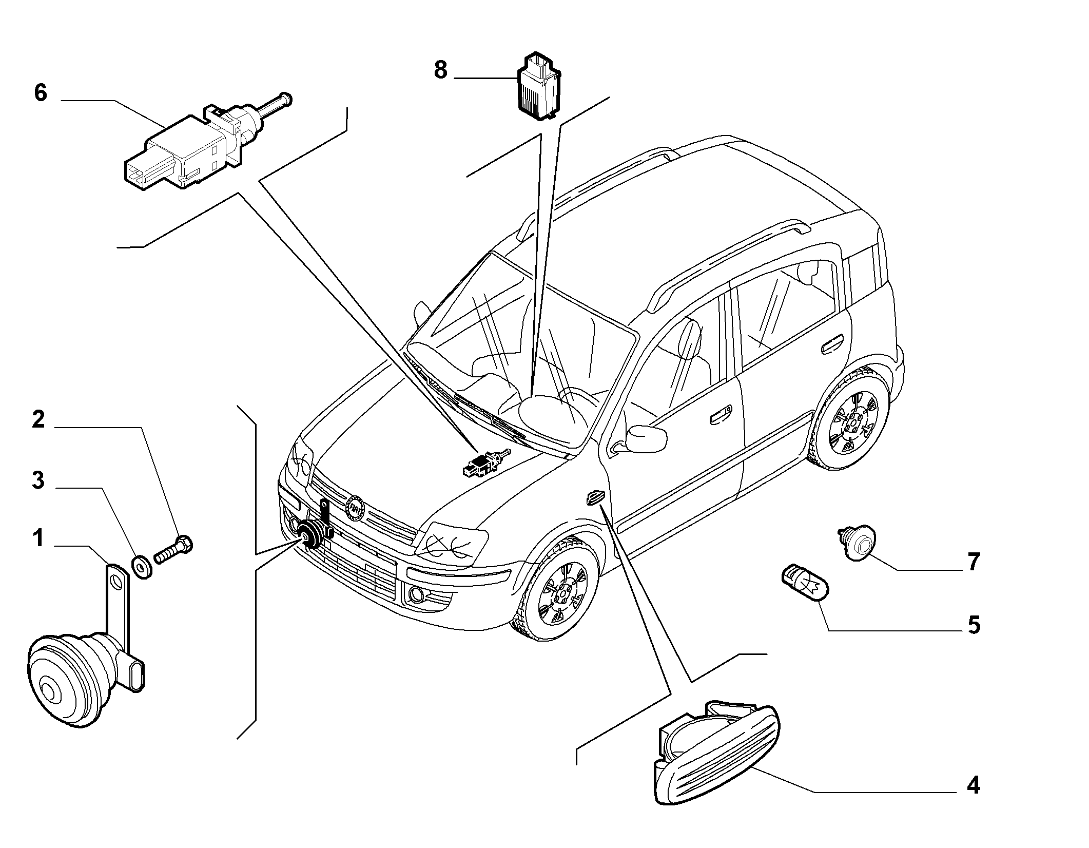 FIAT 51713873 - Jarruvalokatkaisin parts5.com