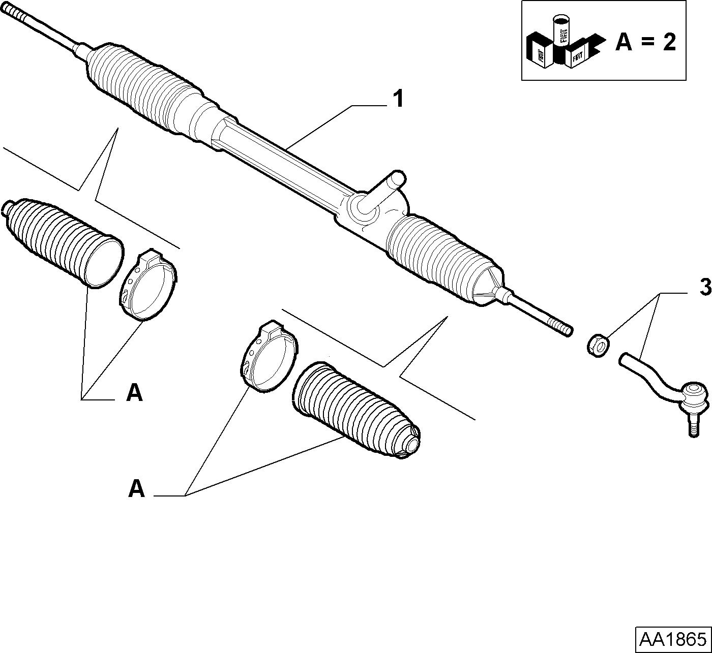 FIAT 77367002 - Cap de bara parts5.com