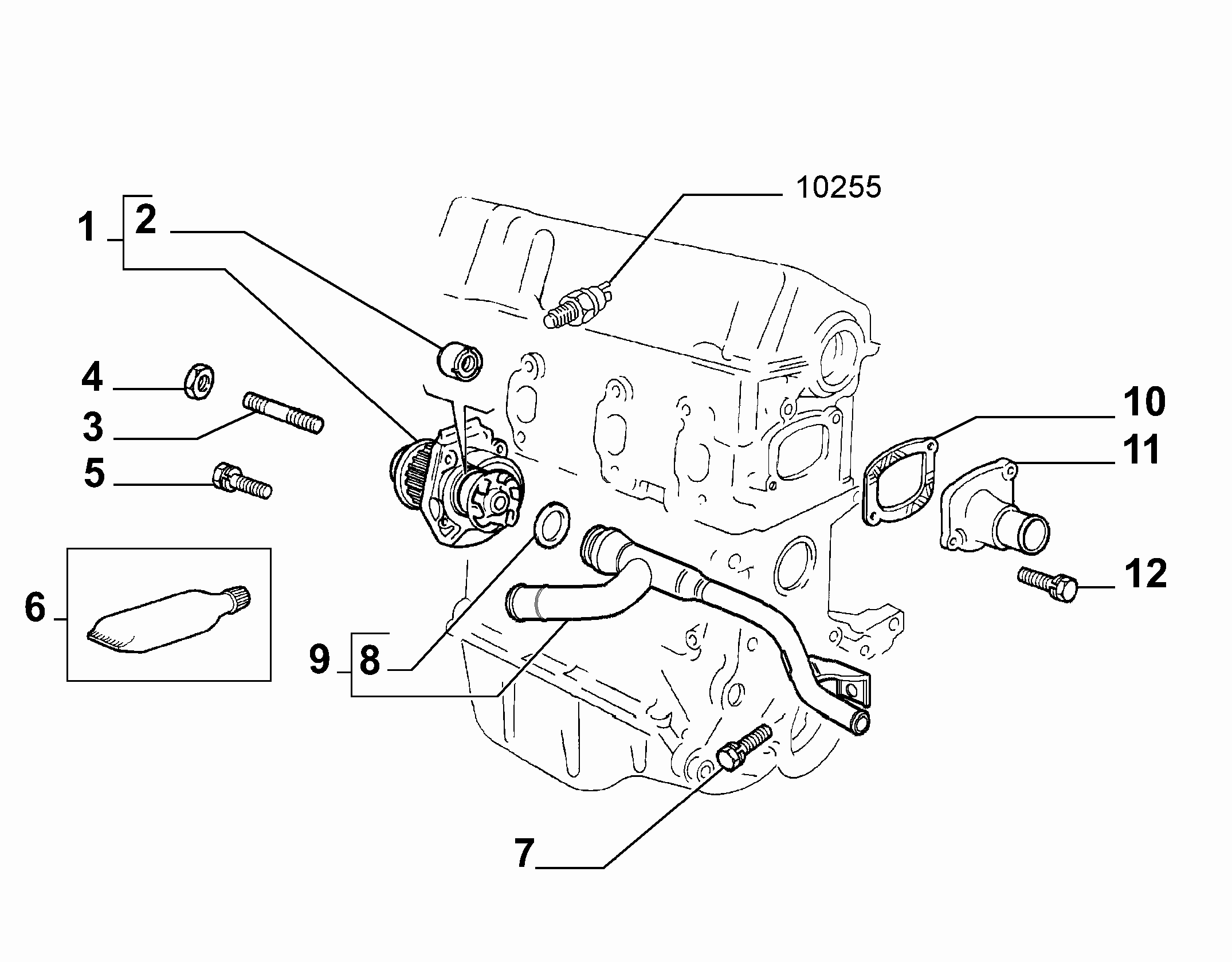 Autobianchi 7589135 - Termostat,lichid racire parts5.com