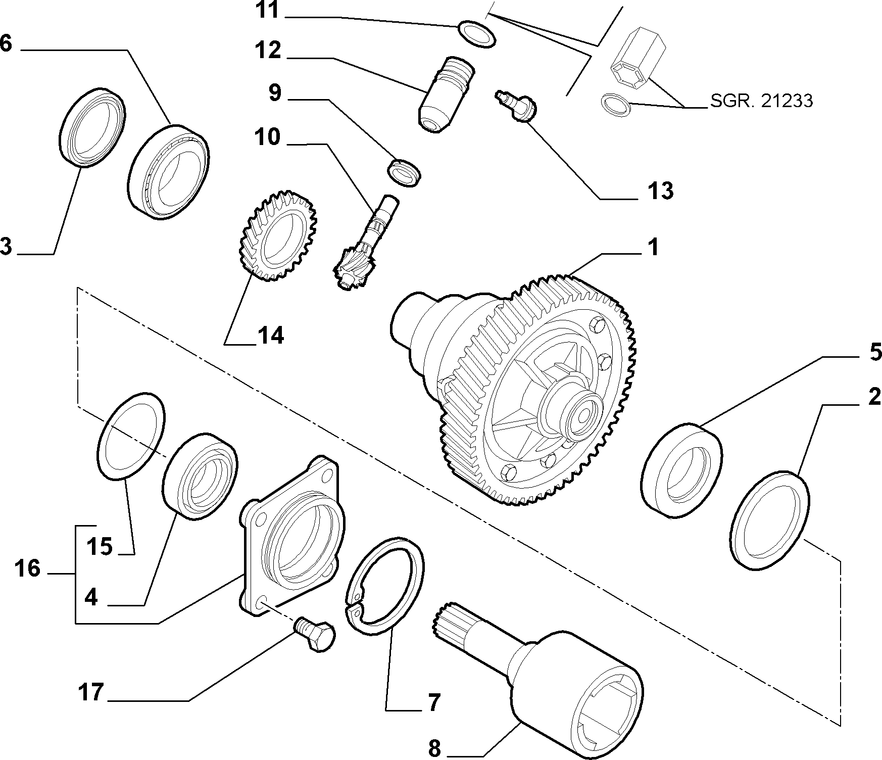 Alfa Romeo 55225248 - Lożisko kolesa - opravná sada parts5.com