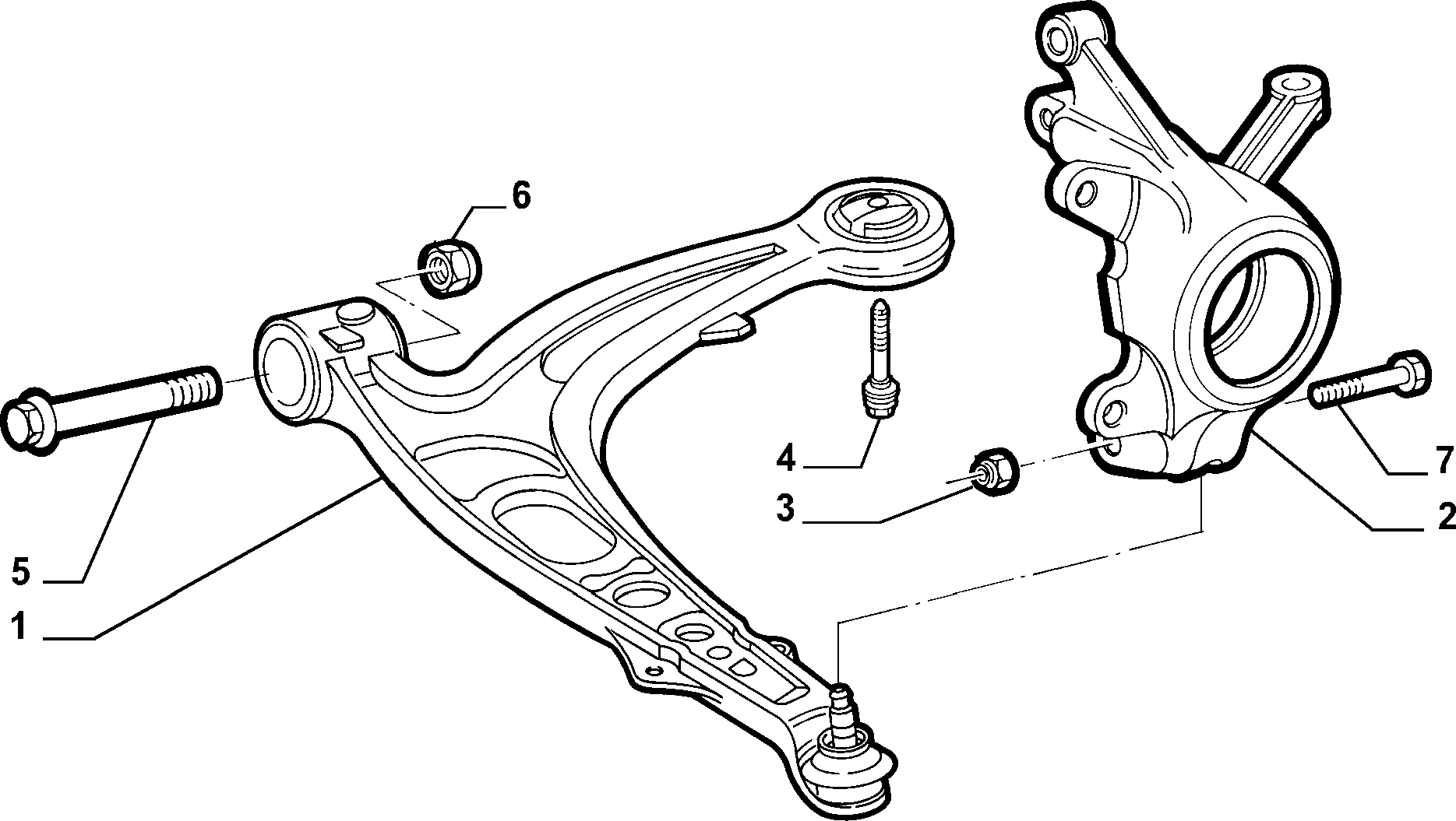 Lancia 51842192 - Õõtshoob, käändmik parts5.com