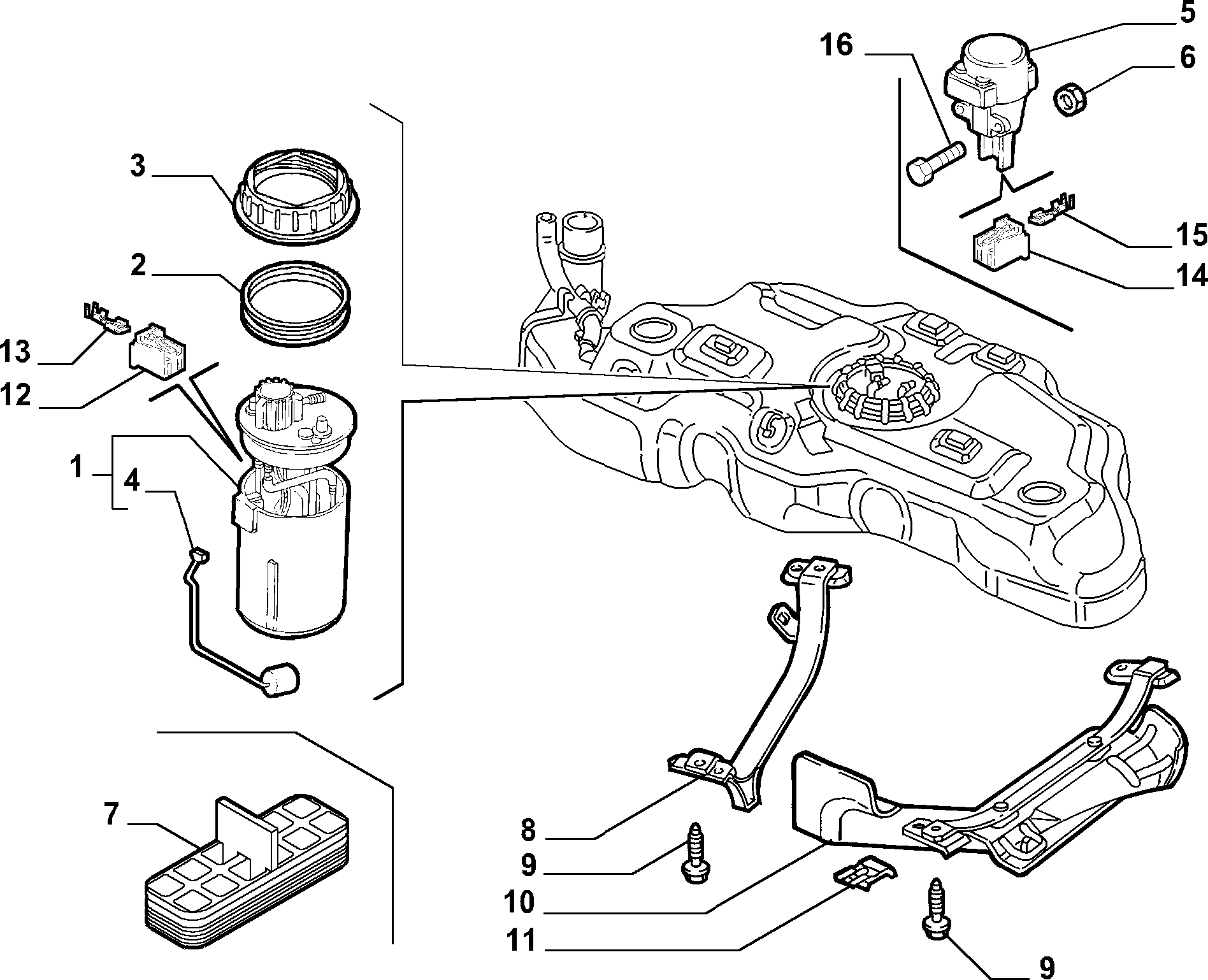 FIAT 517 09 816 - FUEL PUMP parts5.com