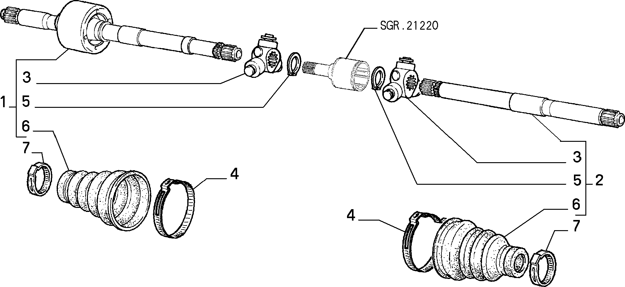 FIAT 7702195 - Tripoda,cardan parts5.com