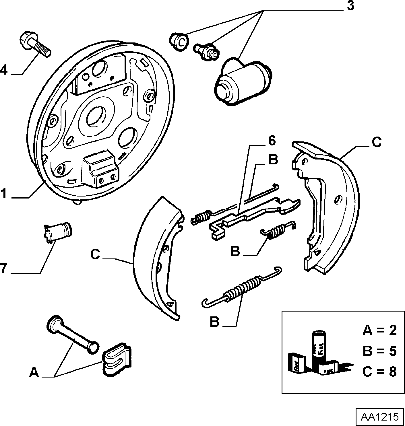 FIAT 9945980 - Cilindru receptor frana parts5.com