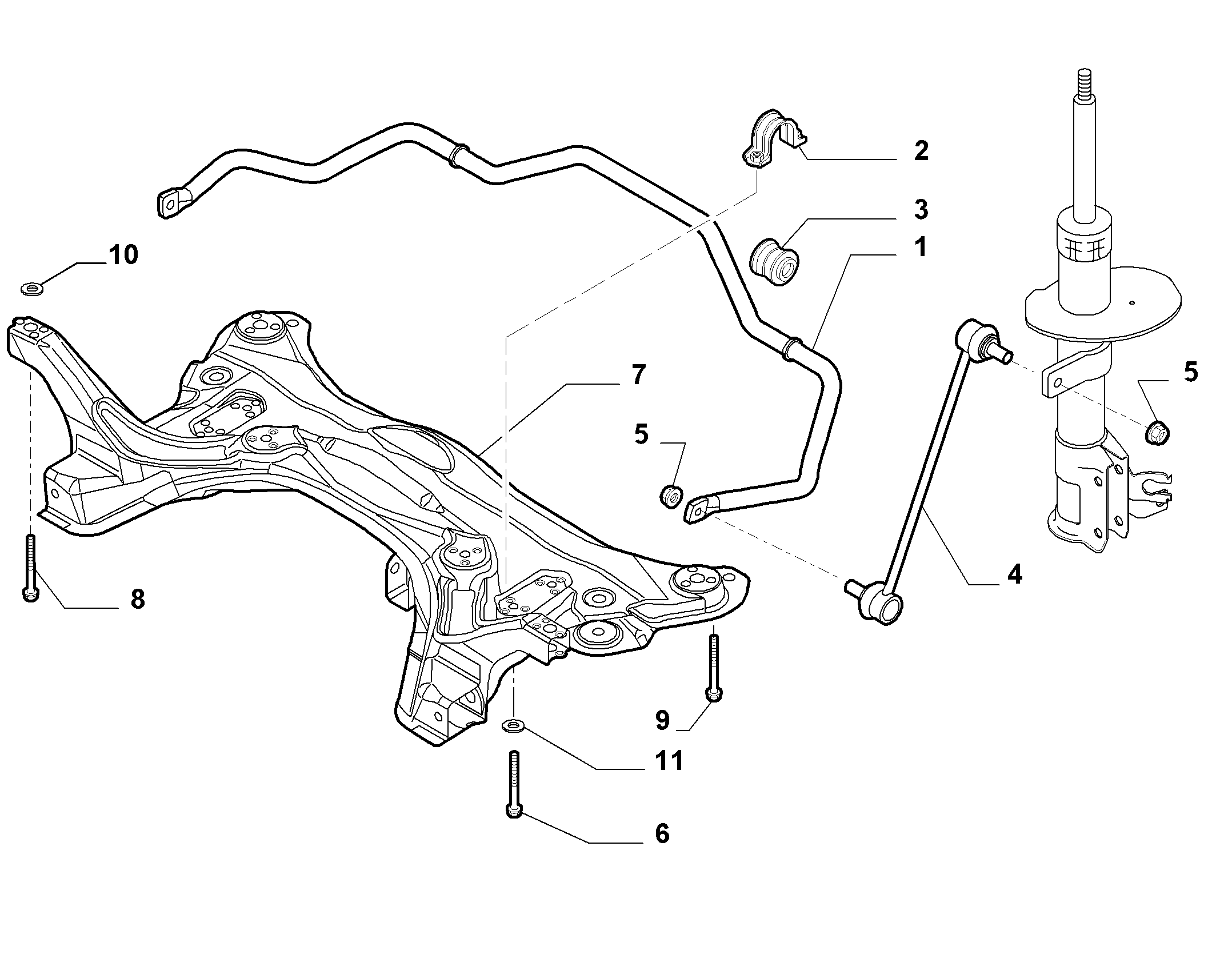 FIAT 51856872 - Drog / opornik, stabilizator parts5.com