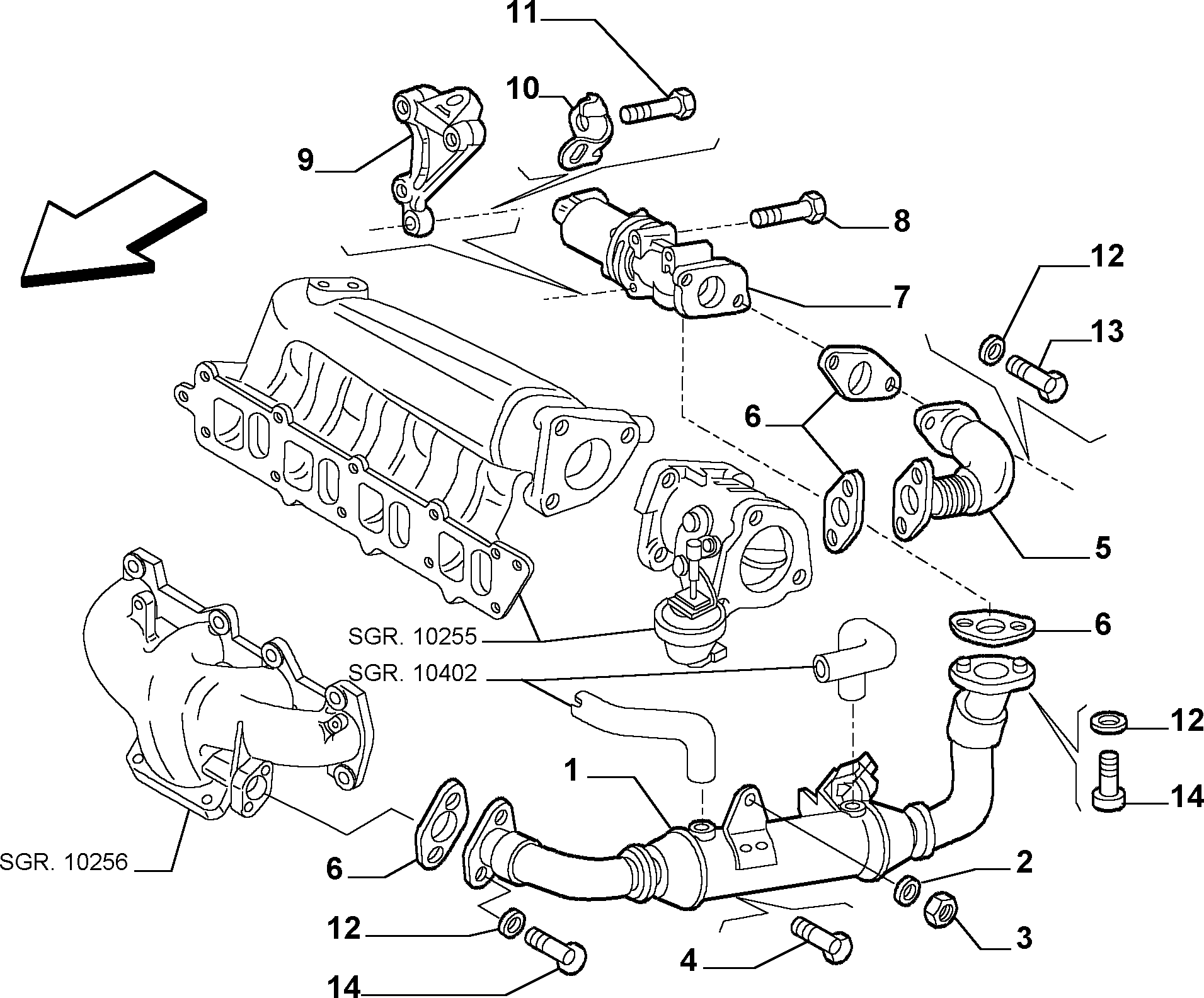 Alfa Romeo 552 04 235 - EGR Valve parts5.com