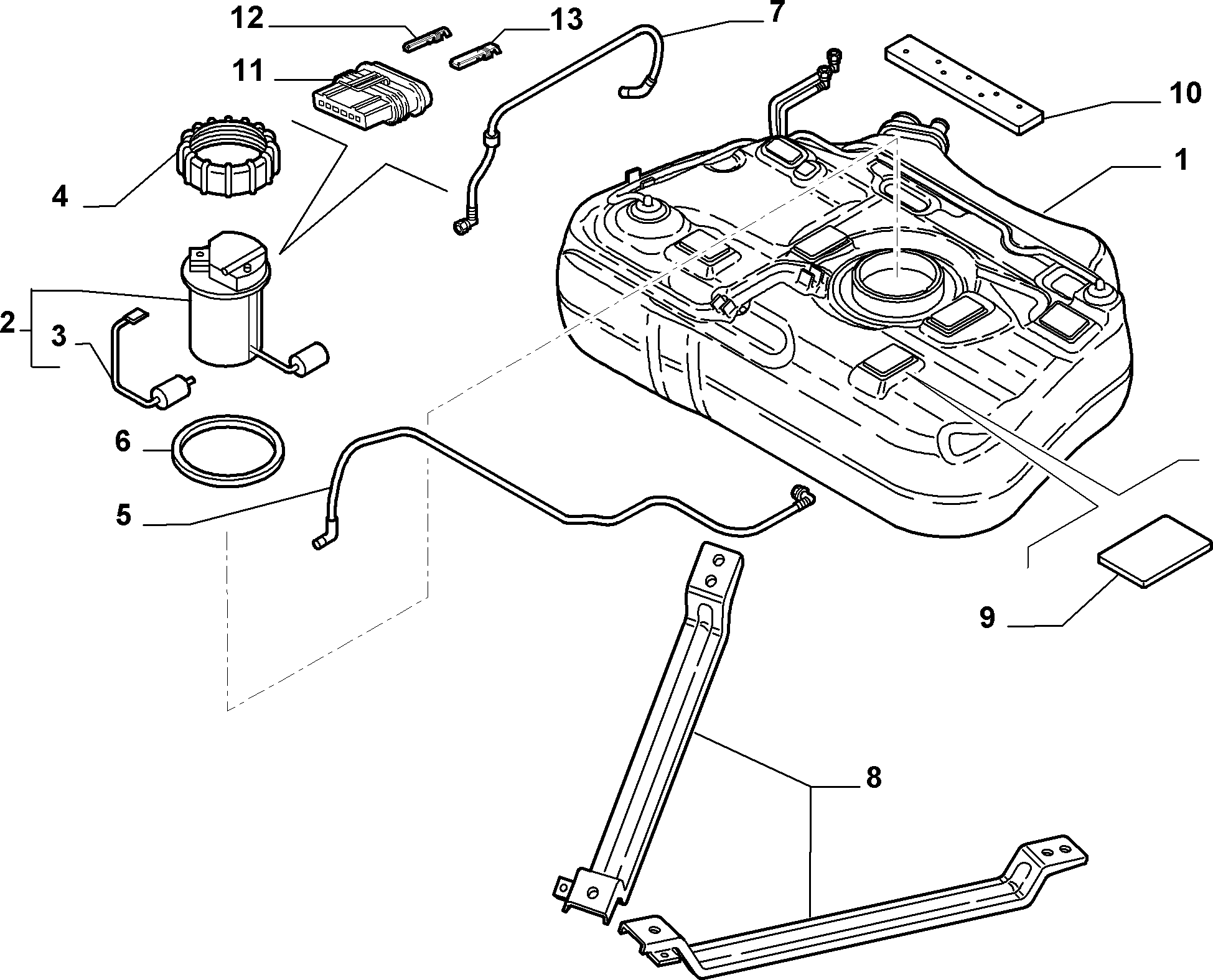 FIAT 51705573 - FUEL PUMP COMPL parts5.com