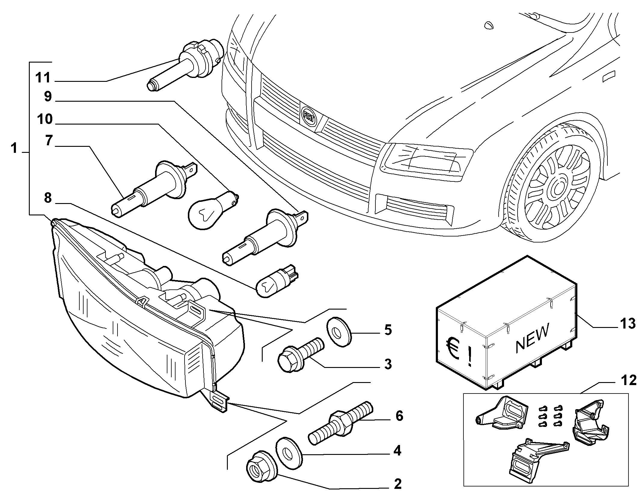 Alfa Romeo 14 145 020 - Zarnica, zaromet za meglo parts5.com