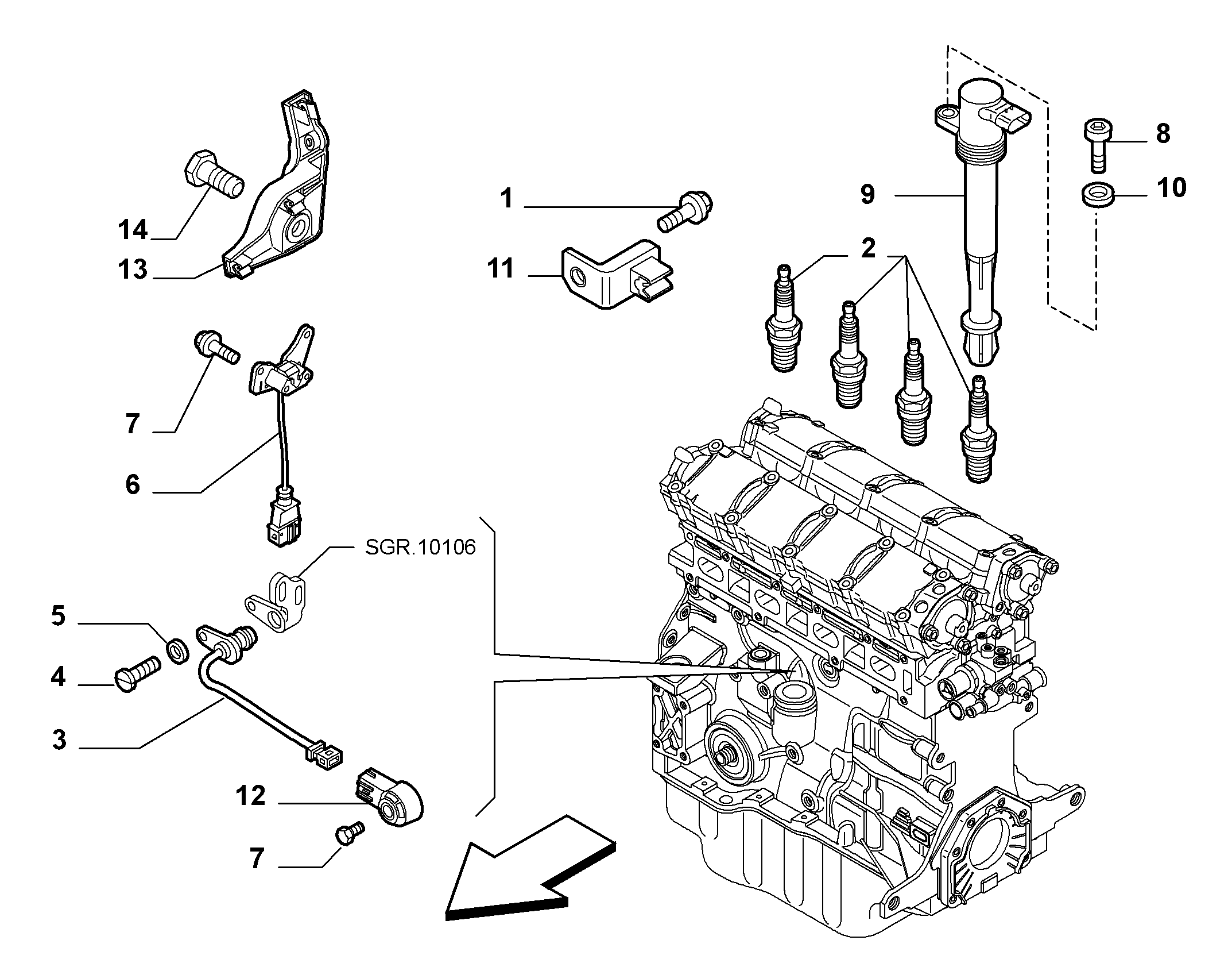 FIAT 46531918 - Vzigalna svecka parts5.com