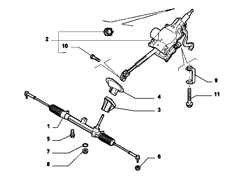 Lancia 51850745 - Caseta directie parts5.com