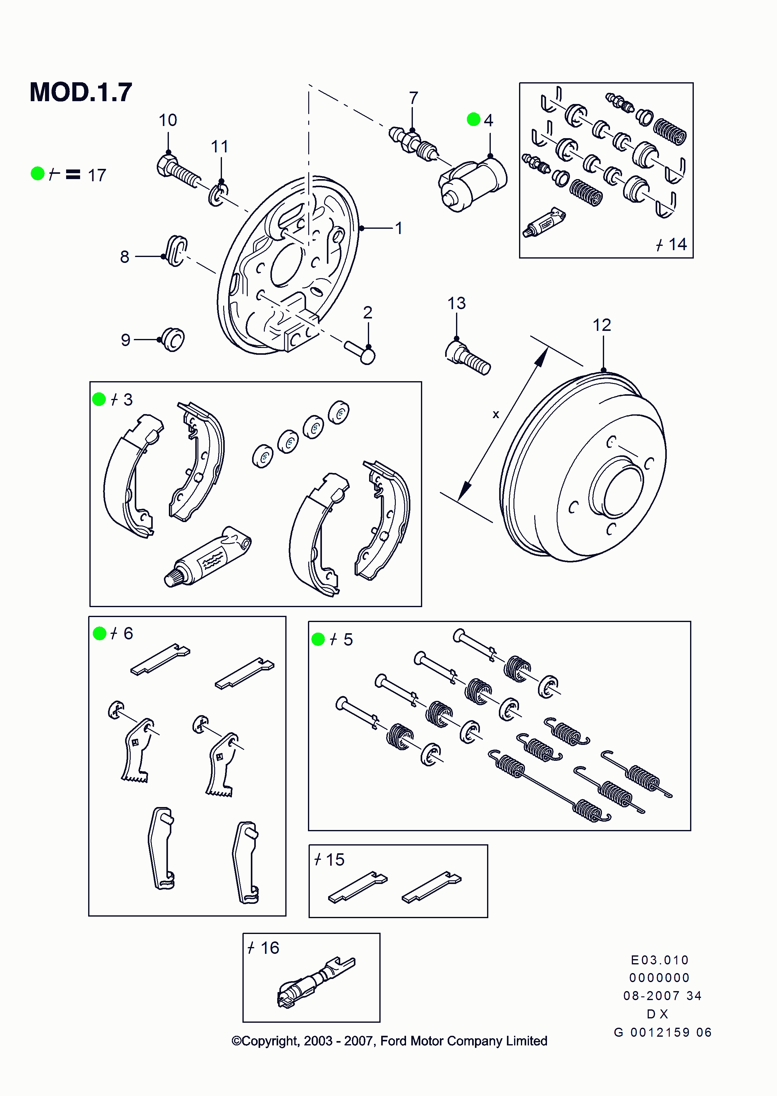 FORD 1104131 - Cilindru receptor frana parts5.com