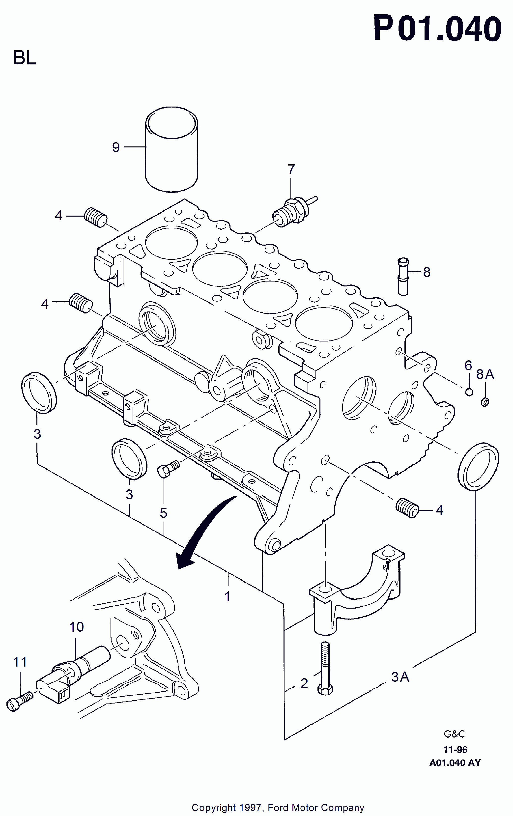 FORD USA 6 499 475 - Senzor, pritisak ulja parts5.com