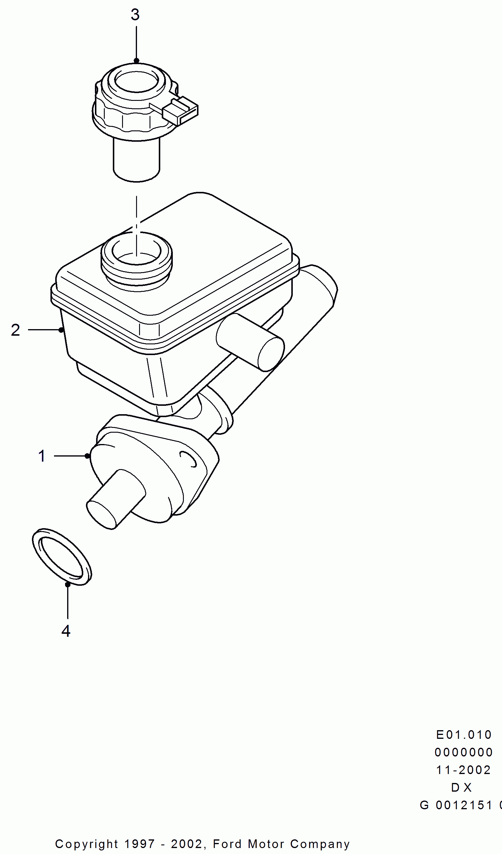 FORD 1015248 - Brake Master Cylinder parts5.com