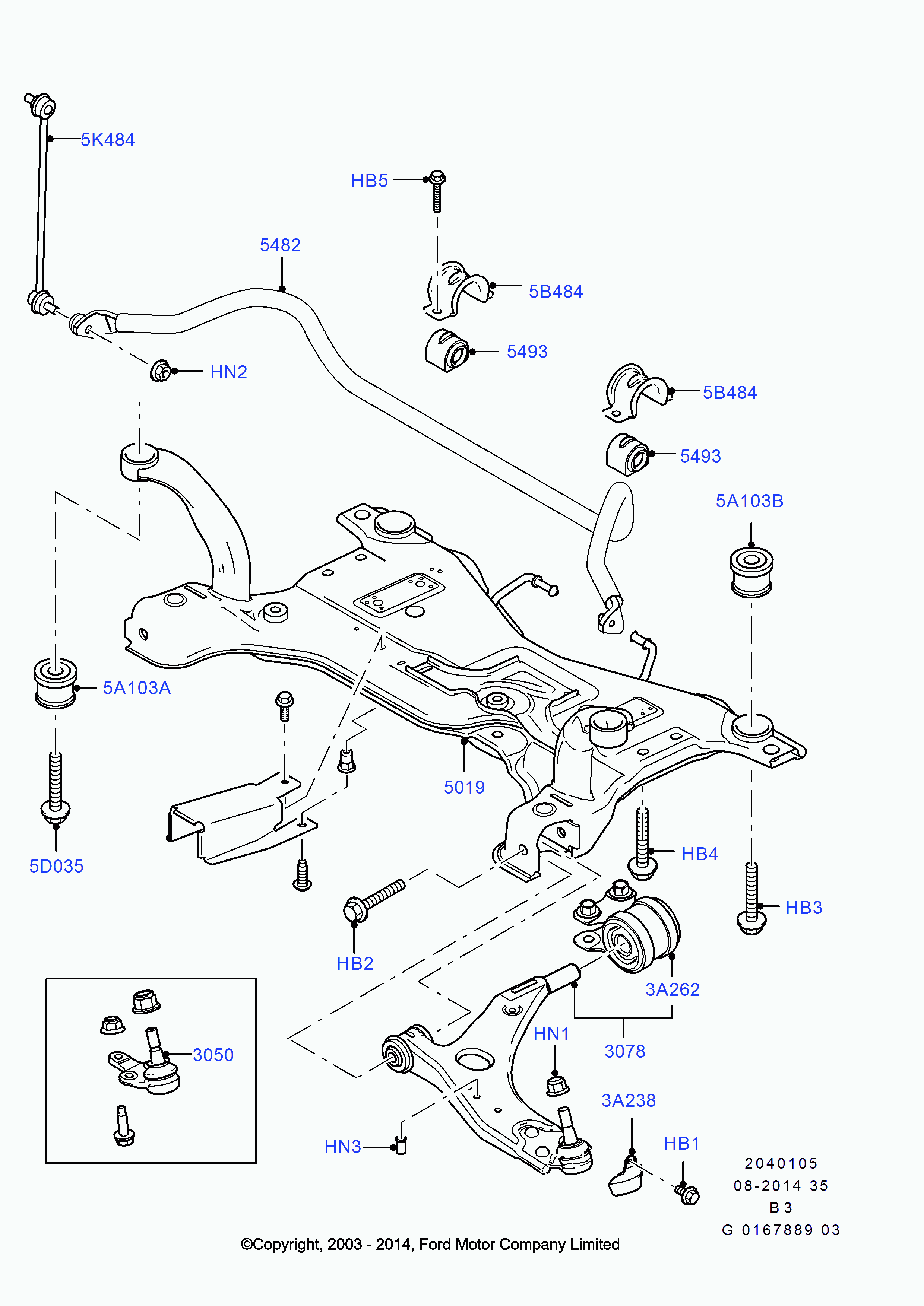 FORD 1686594 - Drog / opornik, stabilizator parts5.com