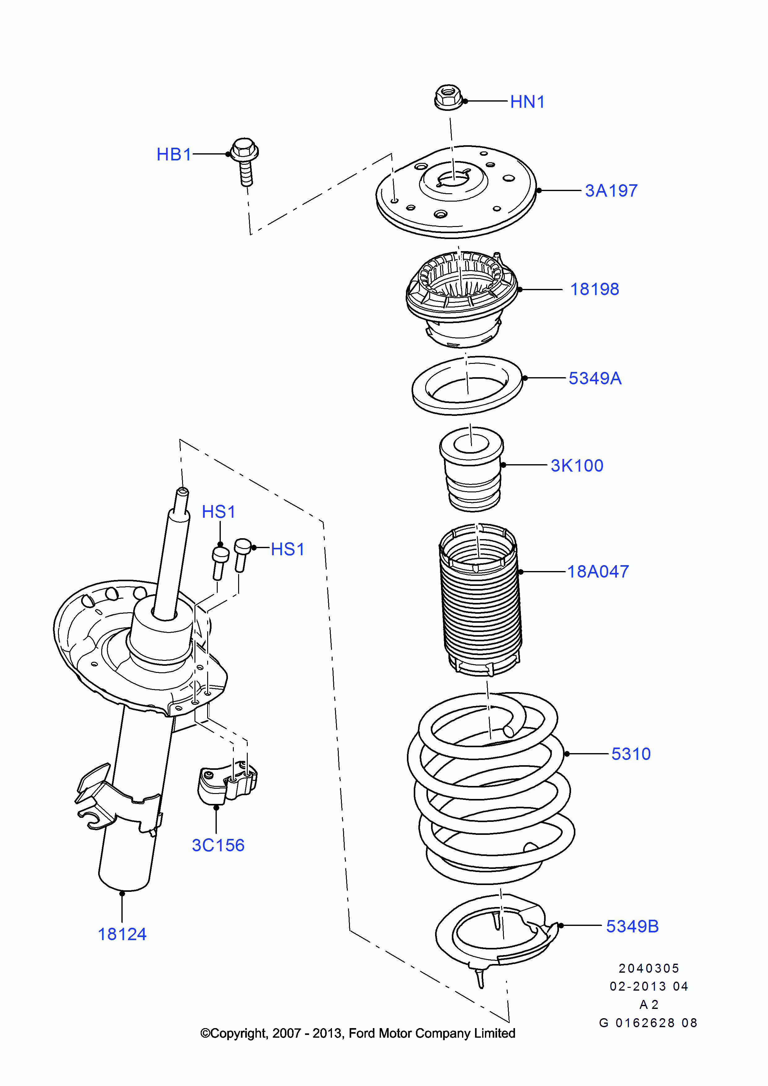 FORD 1721079 - Amortiguador parts5.com