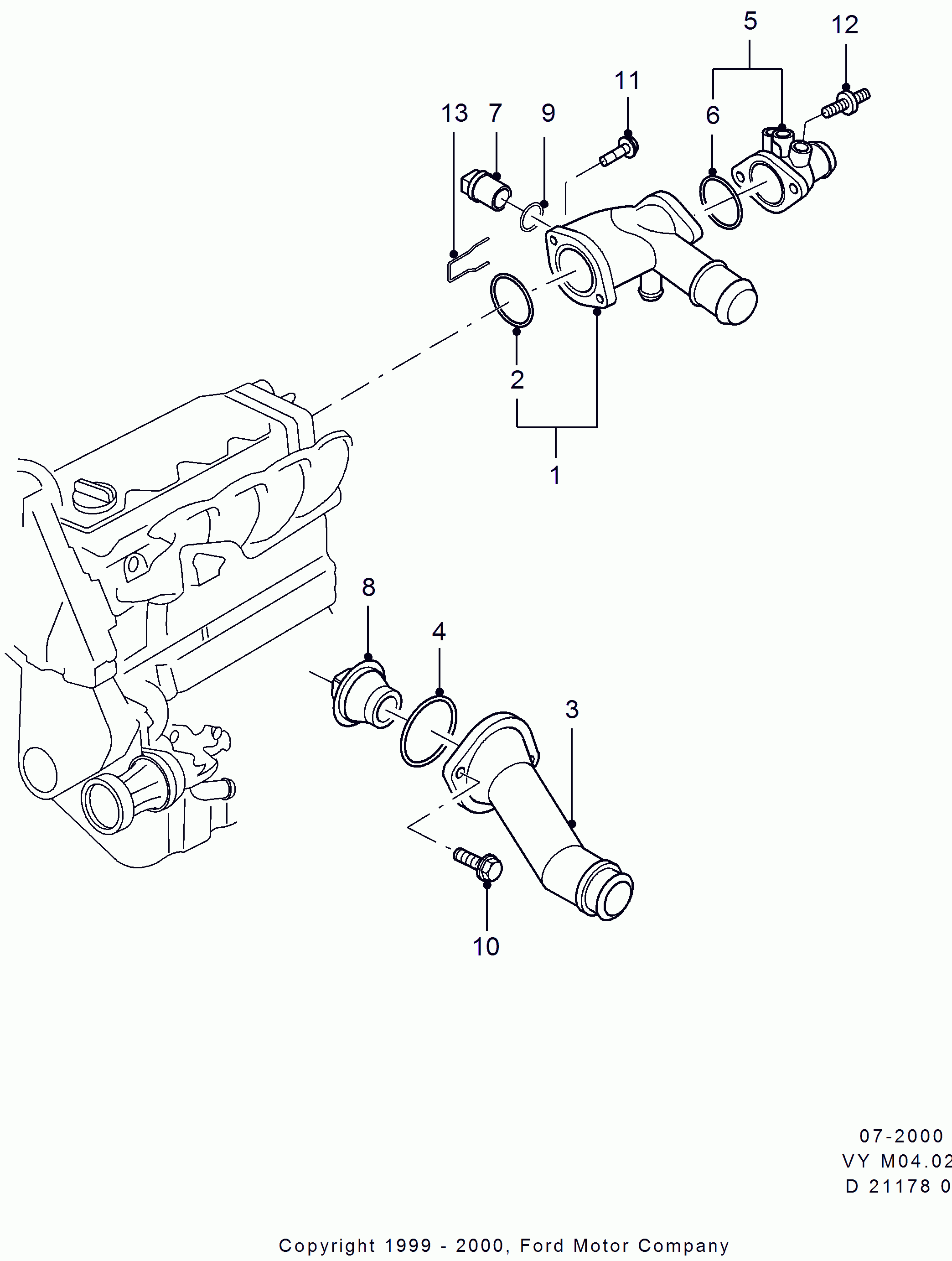 FORD 1 459 209 - Sensor, temperatura del refrigerante parts5.com