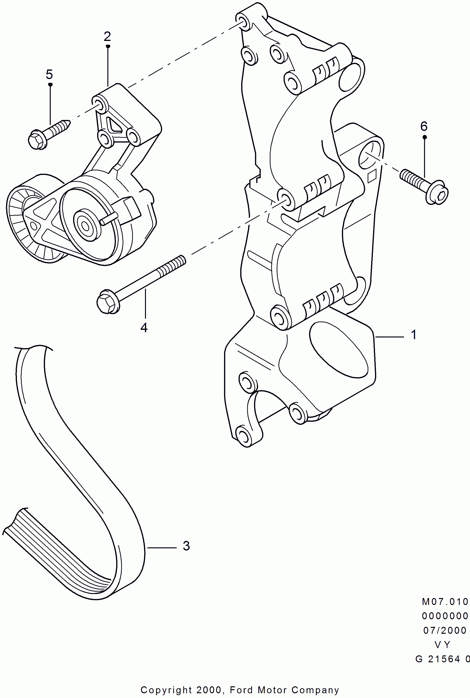 FORD 1111928 - Curea transmisie cu caneluri parts5.com