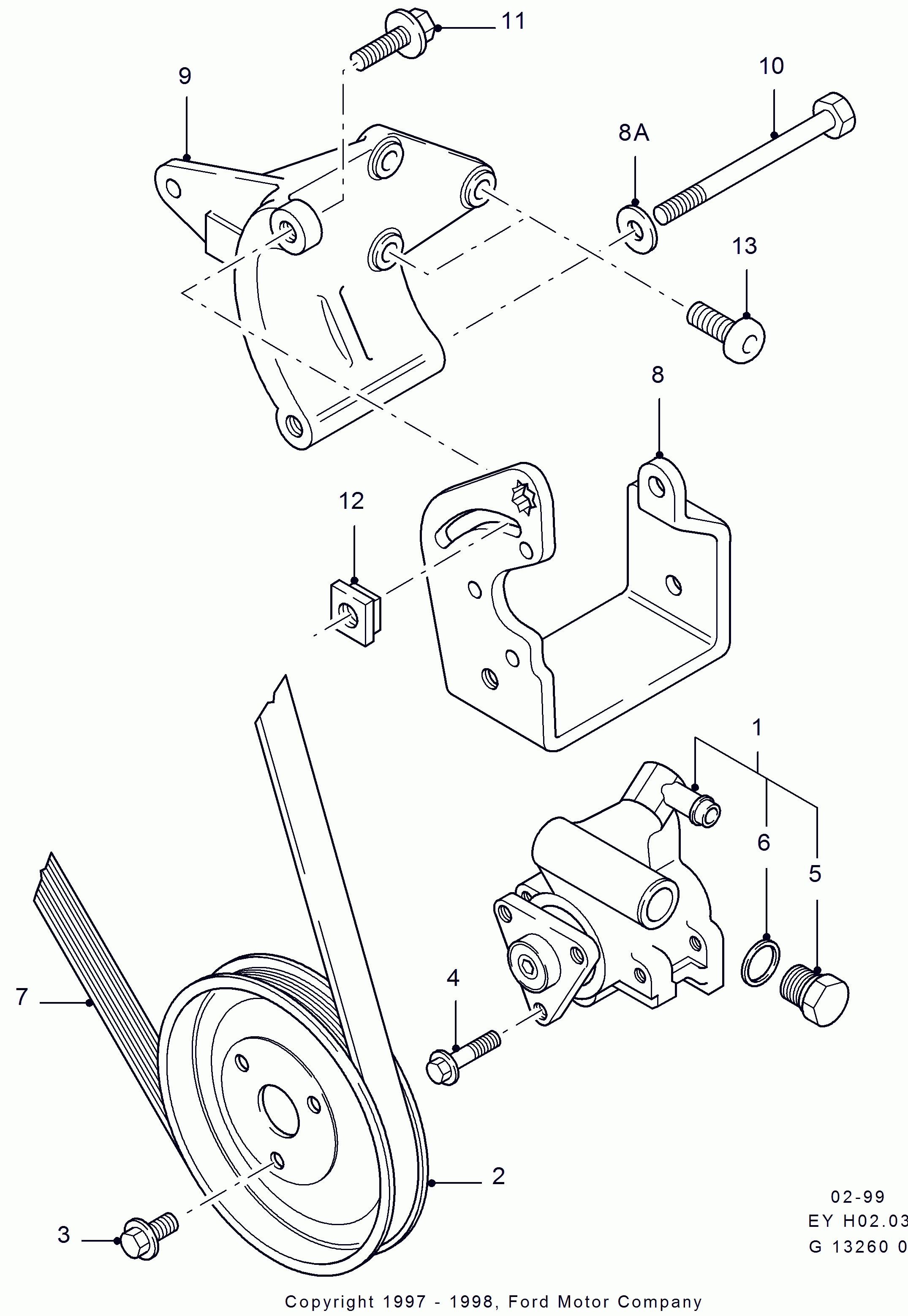 FORD 7120853 - Klinasti rebrasti kaiš parts5.com