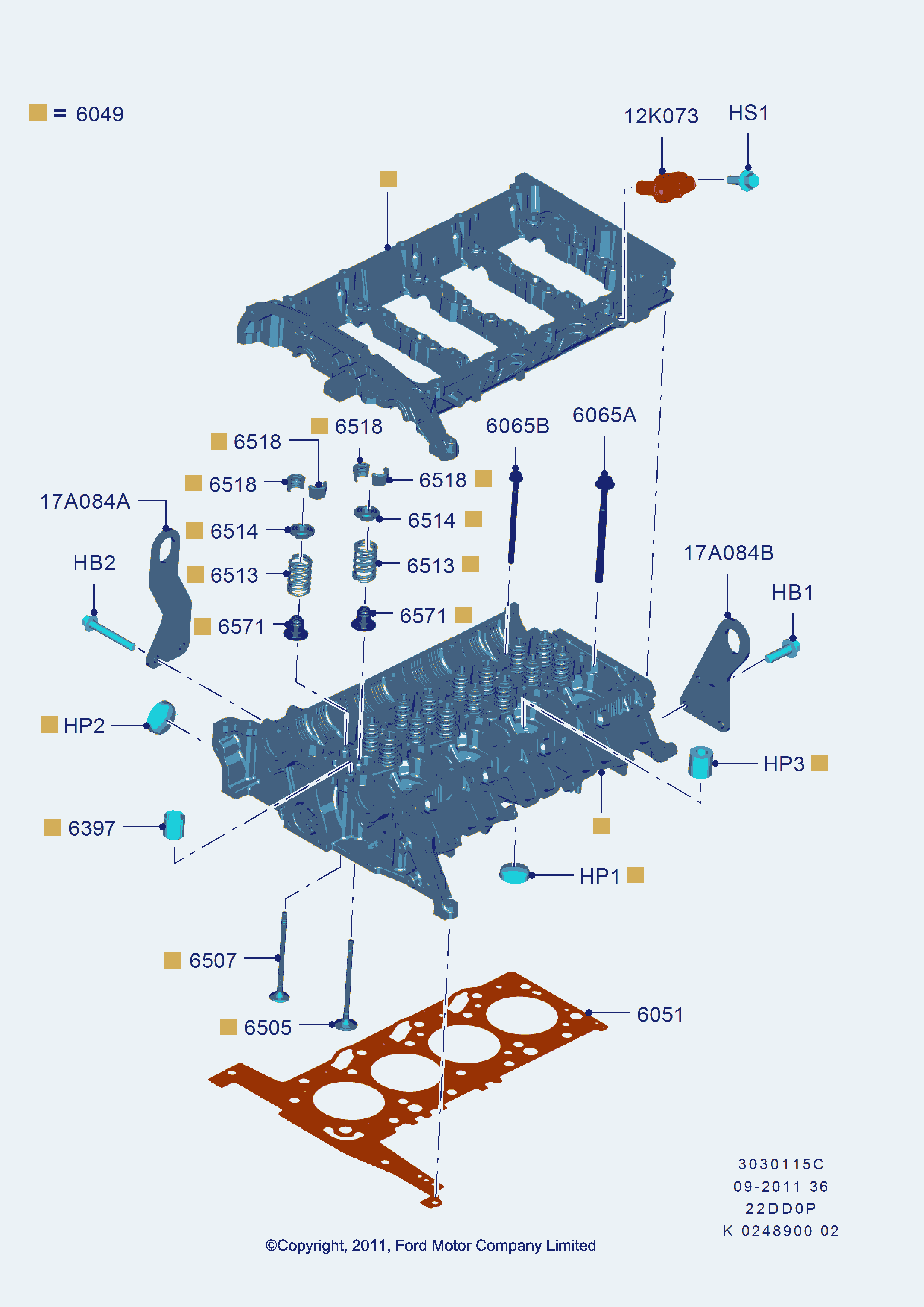 FORD 1640986 - Napenjalni valj, zobati jermen parts5.com