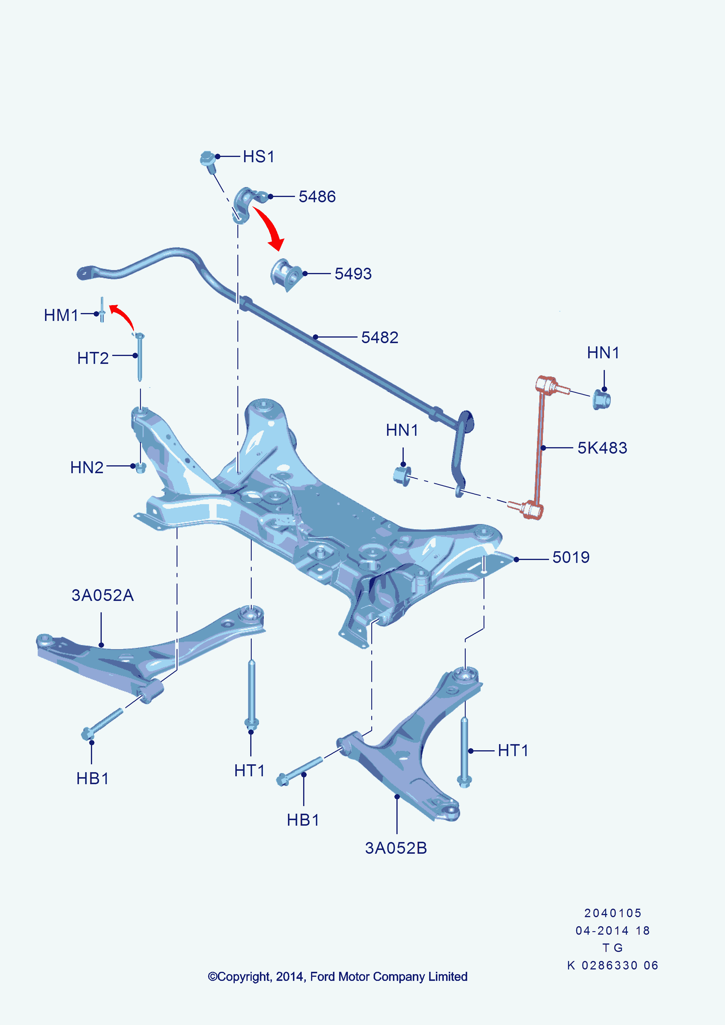 FORD 1877334 - Track Control Arm parts5.com