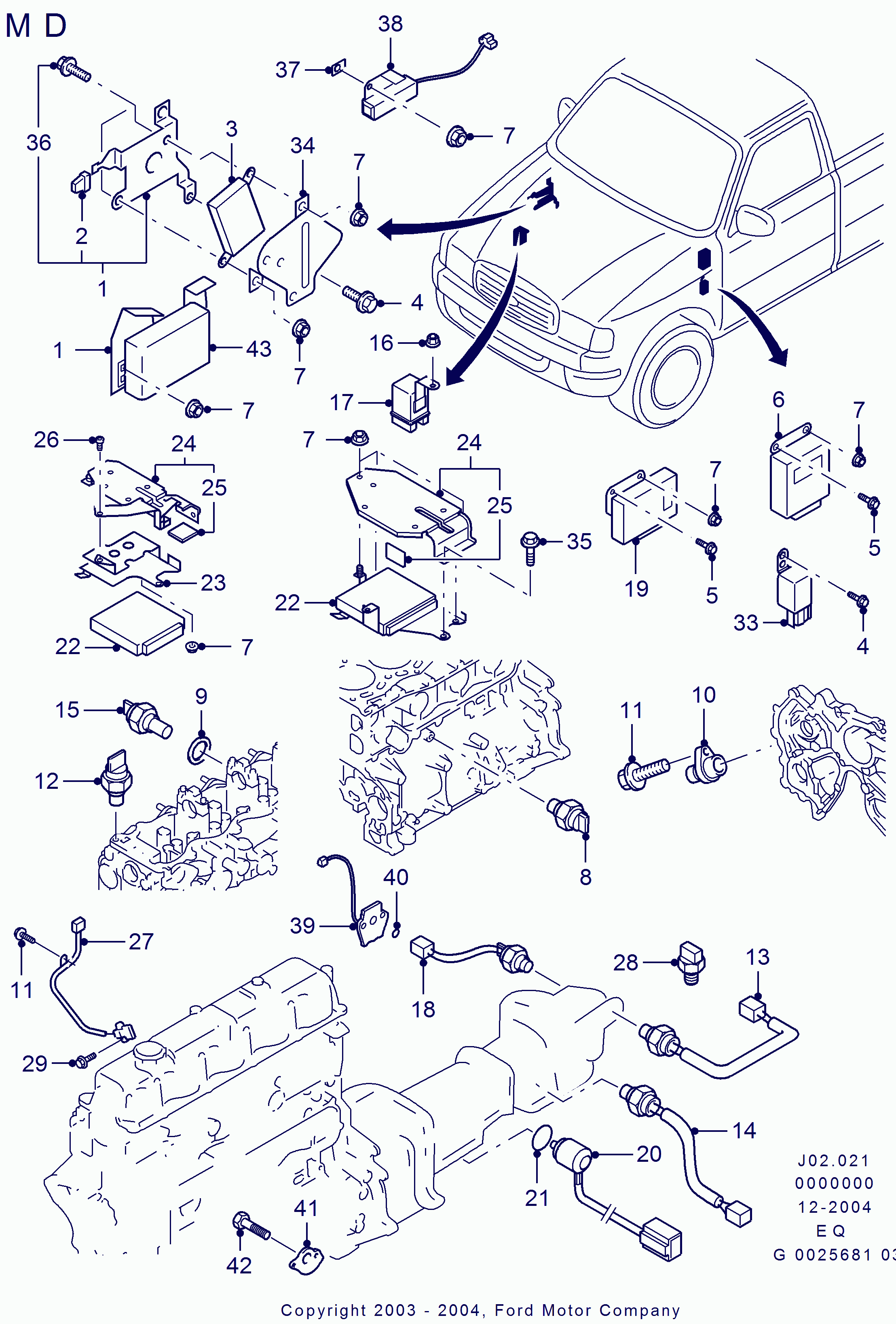 FORD 3 600 688 - Tunnistin, öljynpaine parts5.com