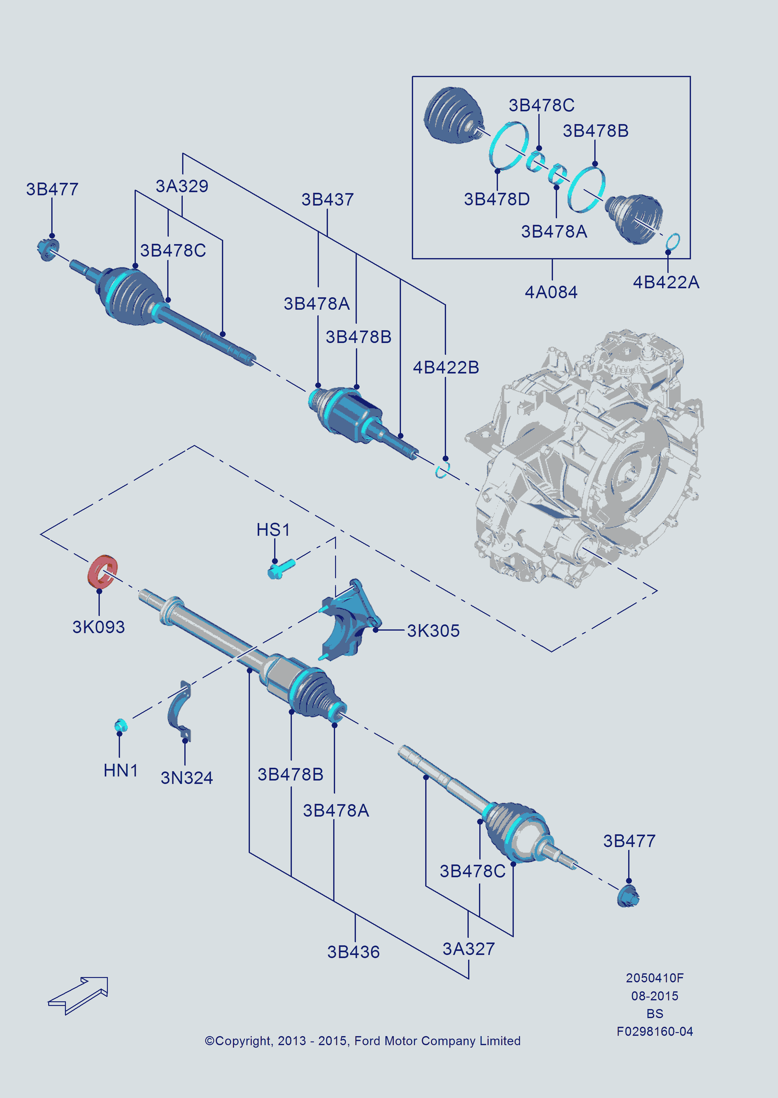 FORD 1797221 - Маншон, полуоска parts5.com