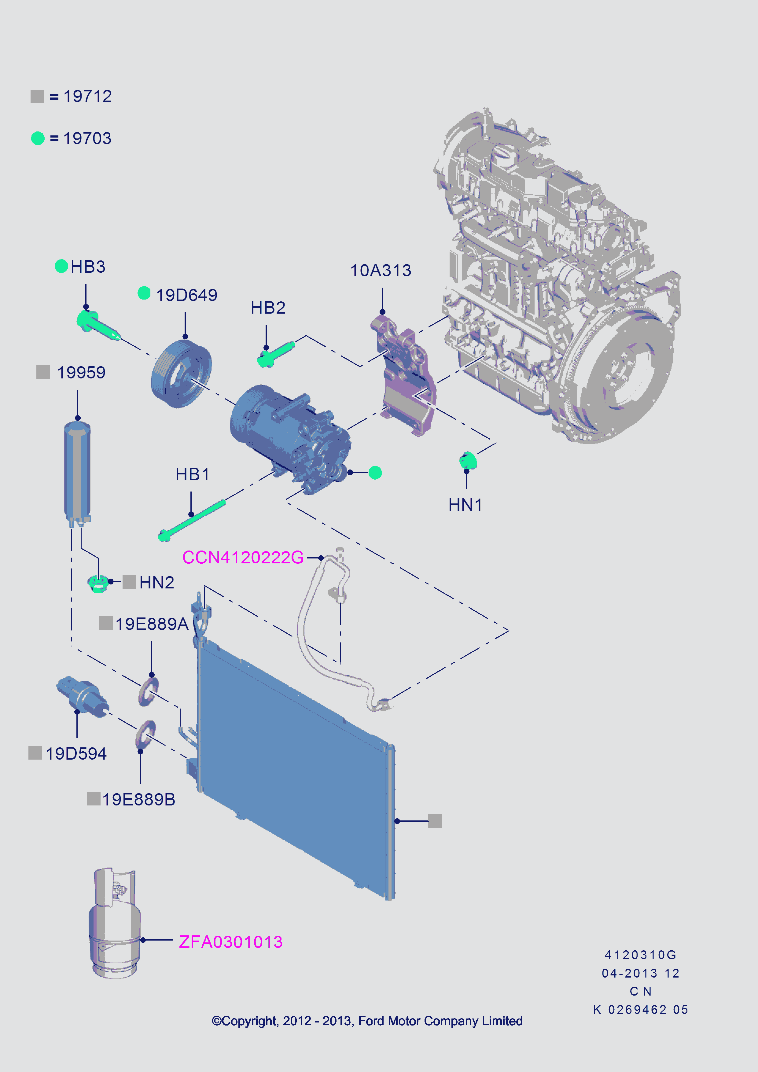 FORD USA 5044586 - Tlacno stikalo, klimatska naprava parts5.com