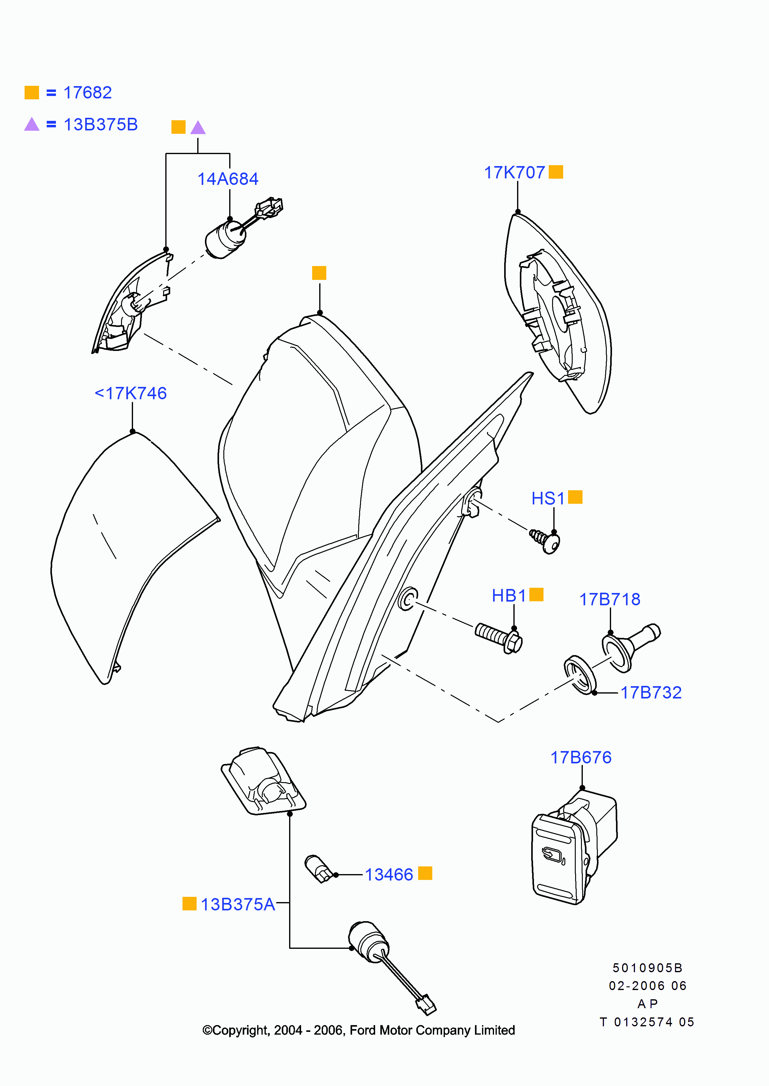 FORD 1371205 - Cover, housing, outside mirror parts5.com