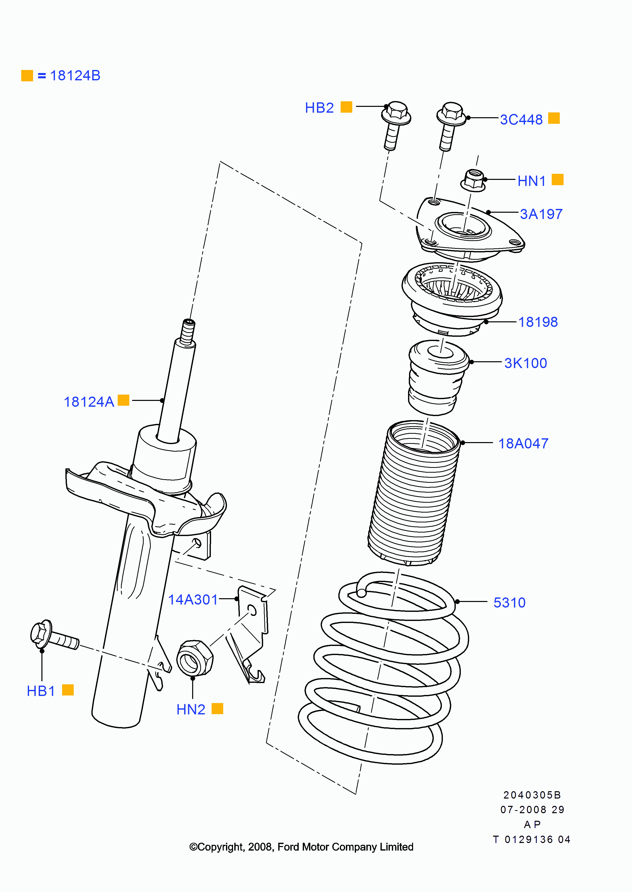 Scania 1377471 - Top Strut Mounting parts5.com