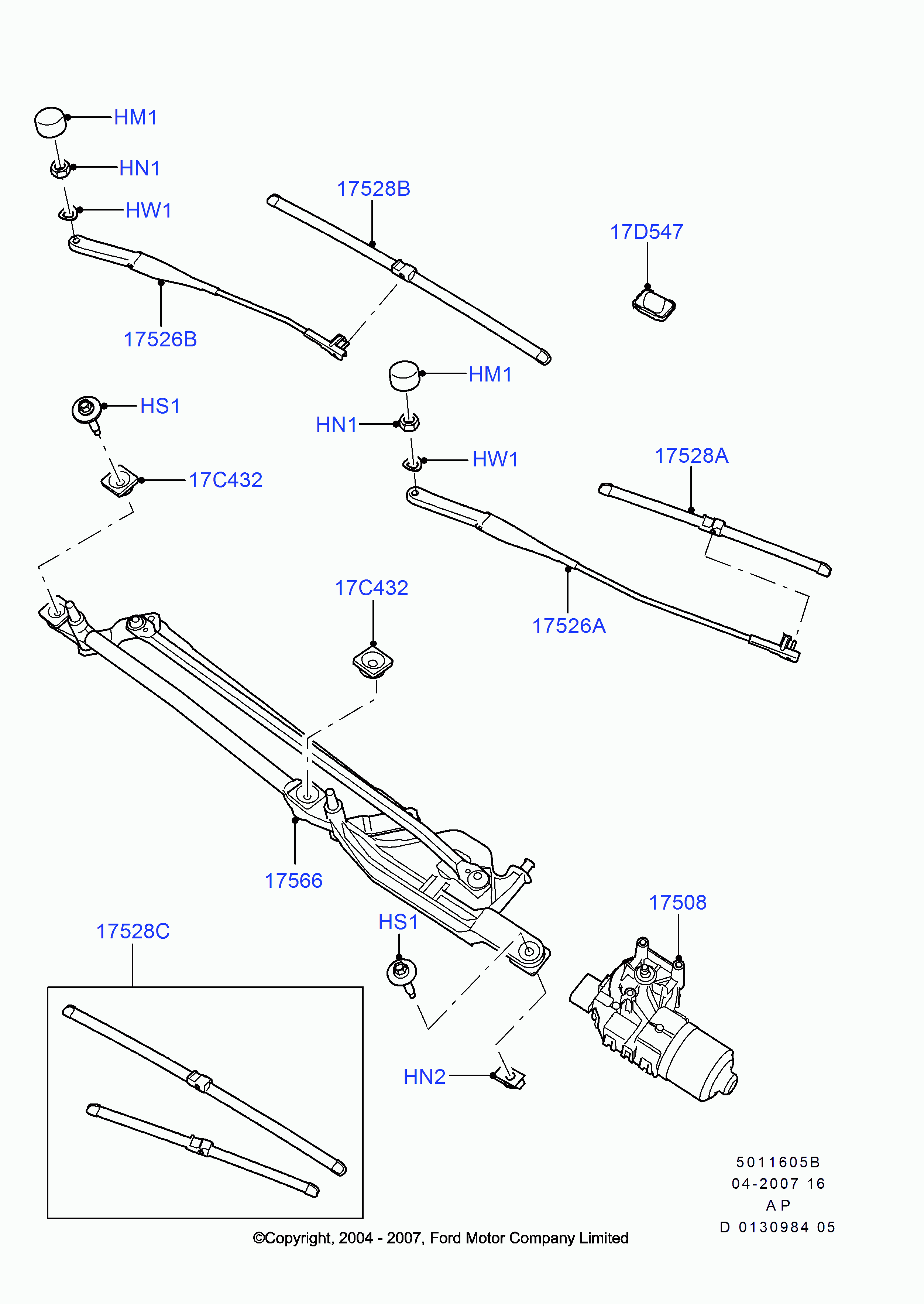 FORD 1537077 - Limpiaparabrisas parts5.com