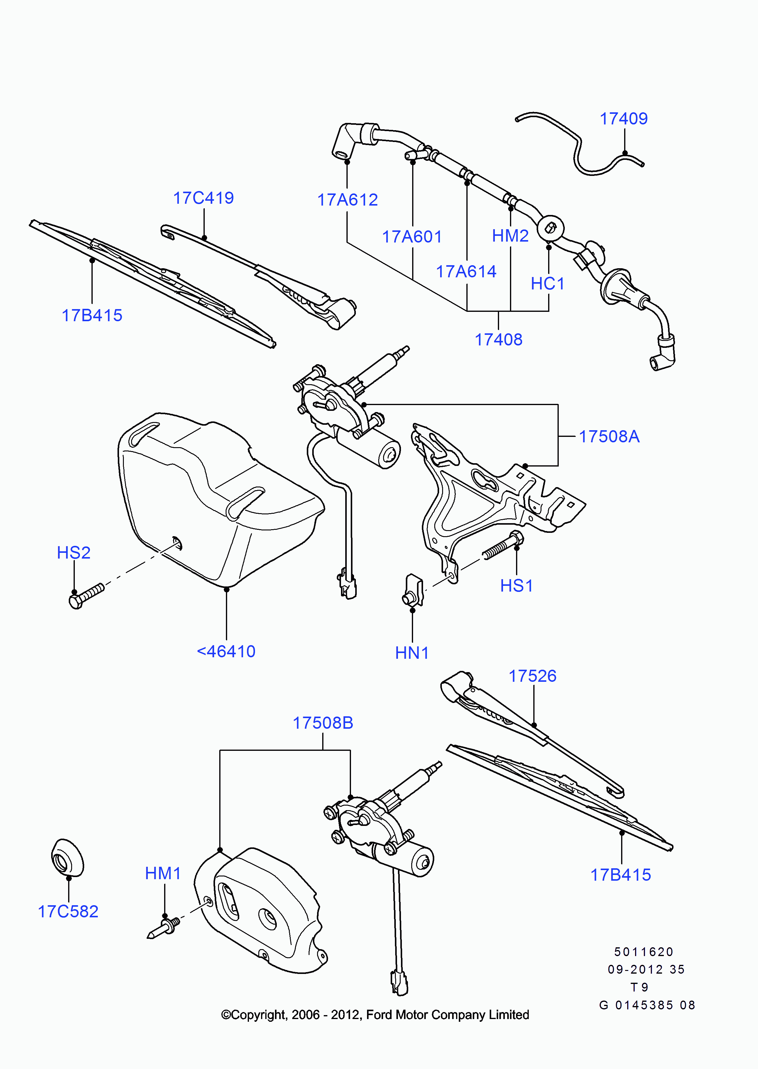 FORD 1 712 819 - Silecek süpürgesi parts5.com