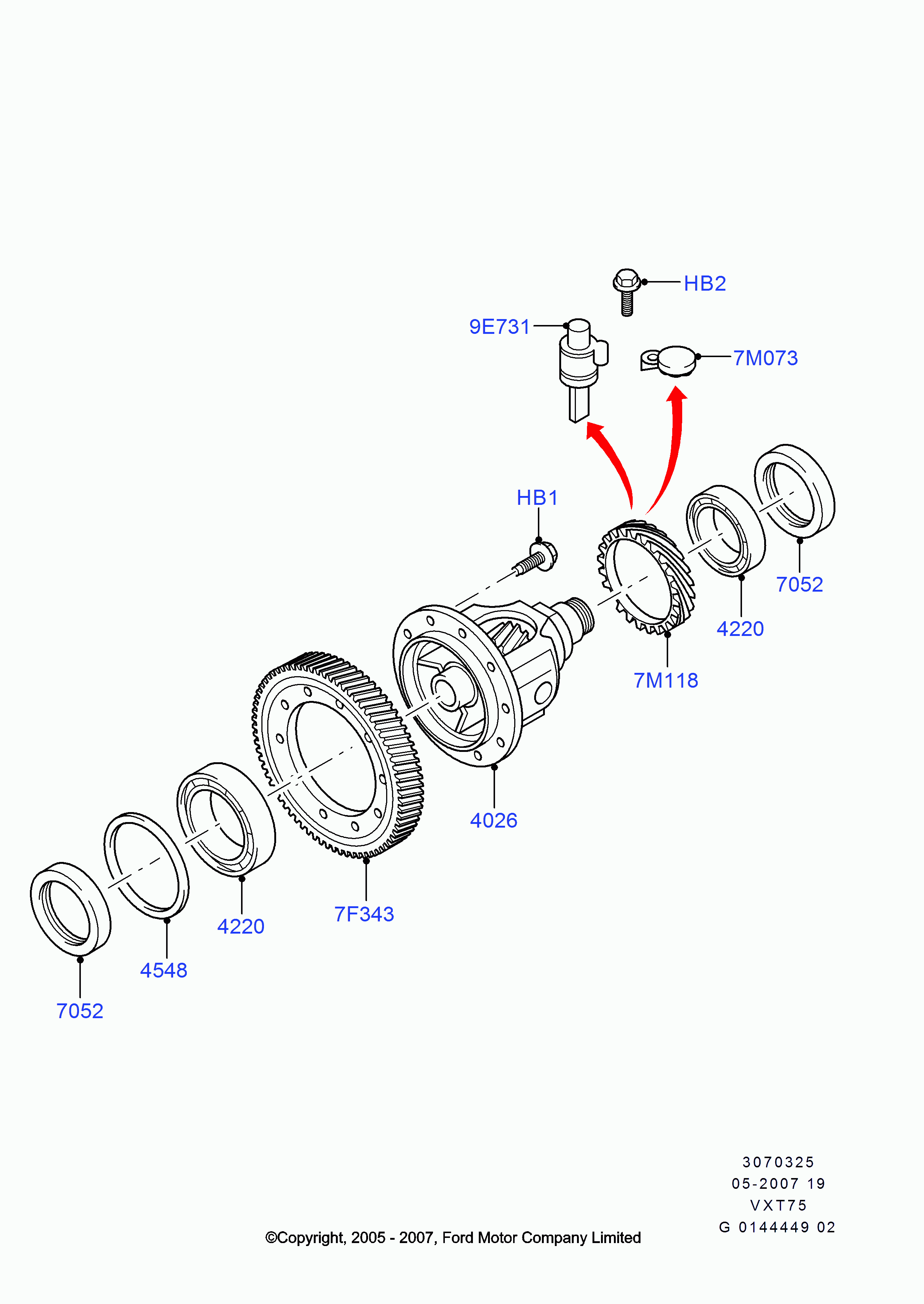 FORD 1543933 - Wellendichtring, Differential parts5.com