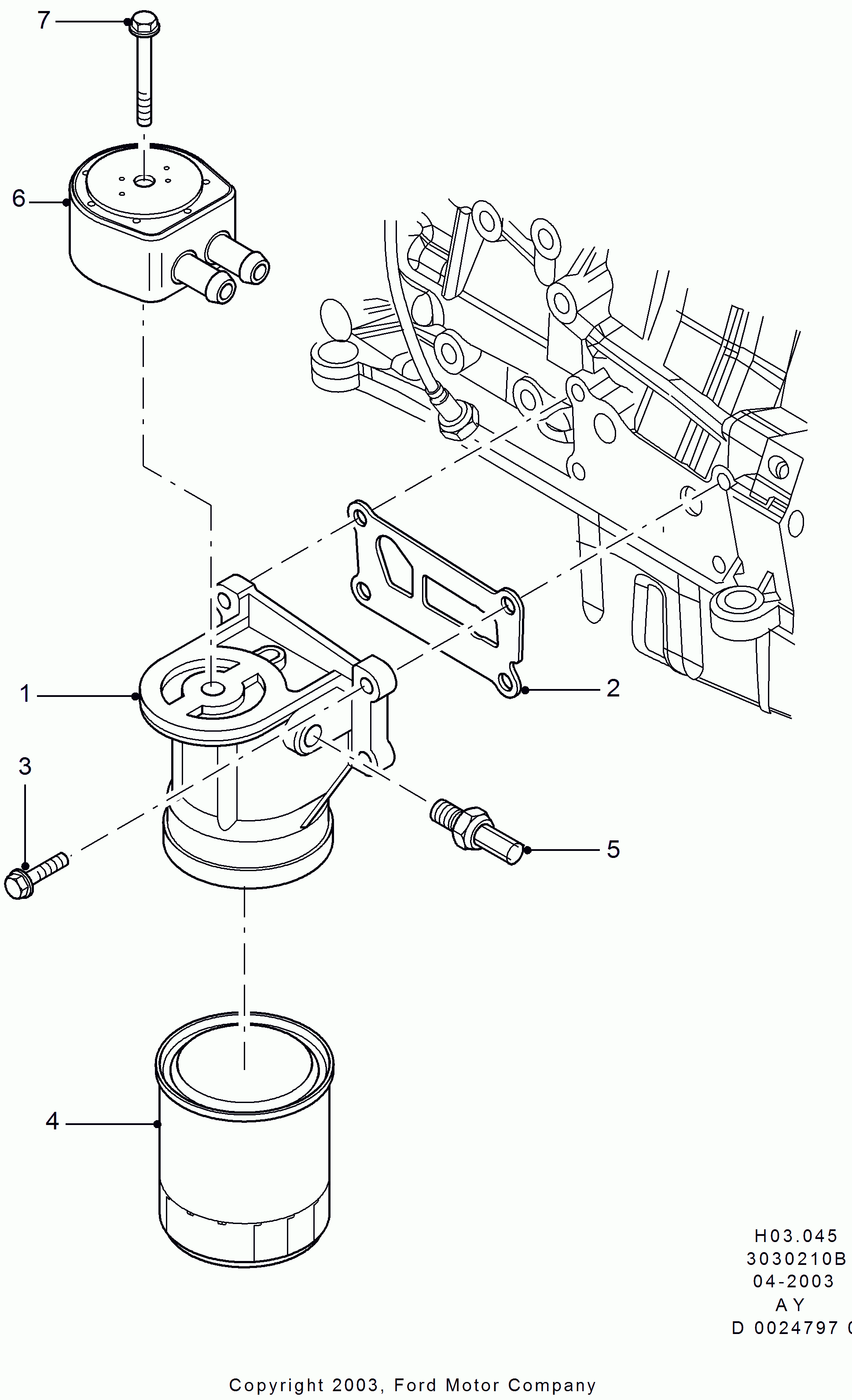 FORD 1 595 247 - Yağ filtresi parts5.com