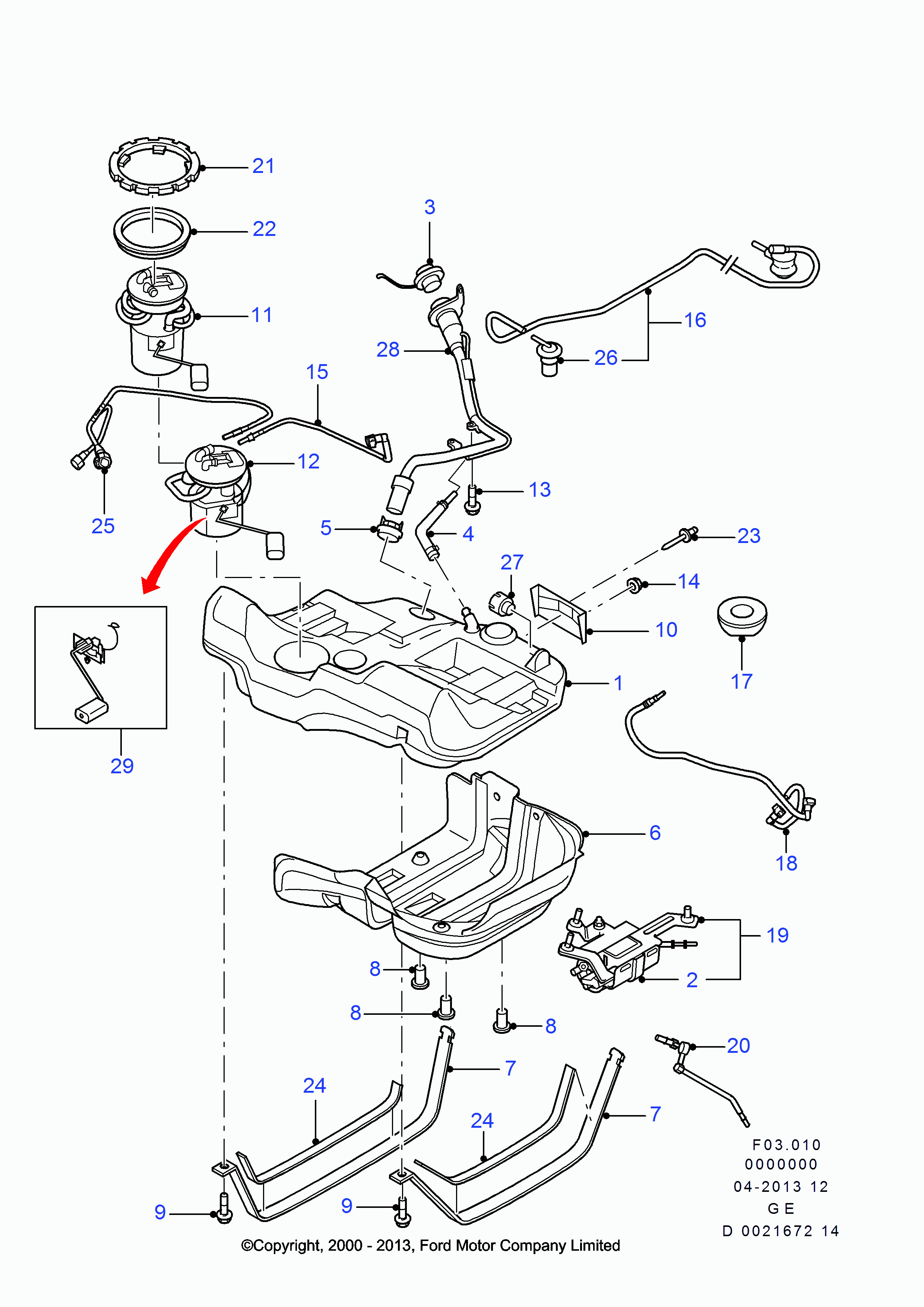 FORD 1375223 - Sender And Pump Assy parts5.com