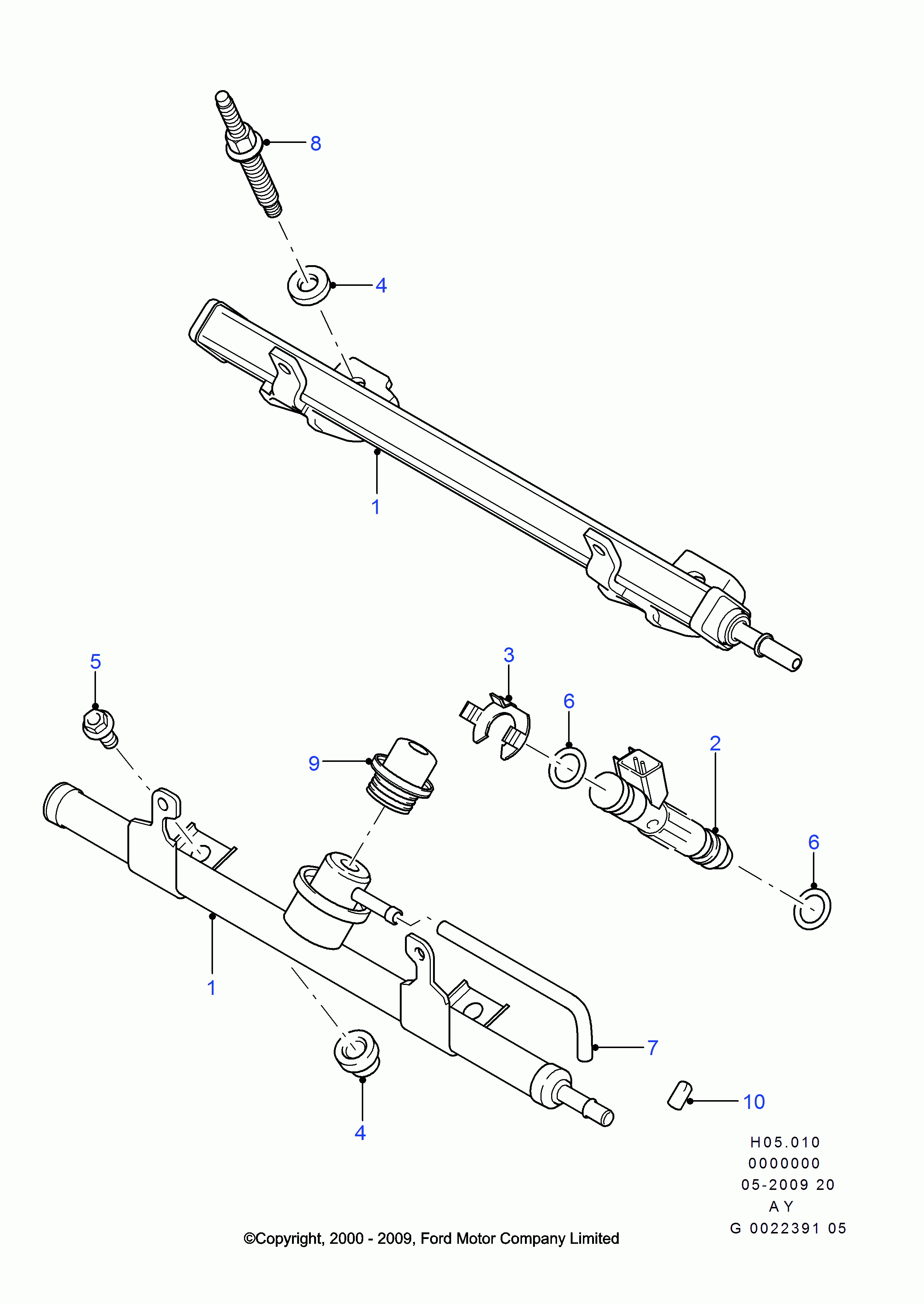 FORD 4334875 - Conta, enjeksiyon valfi parts5.com