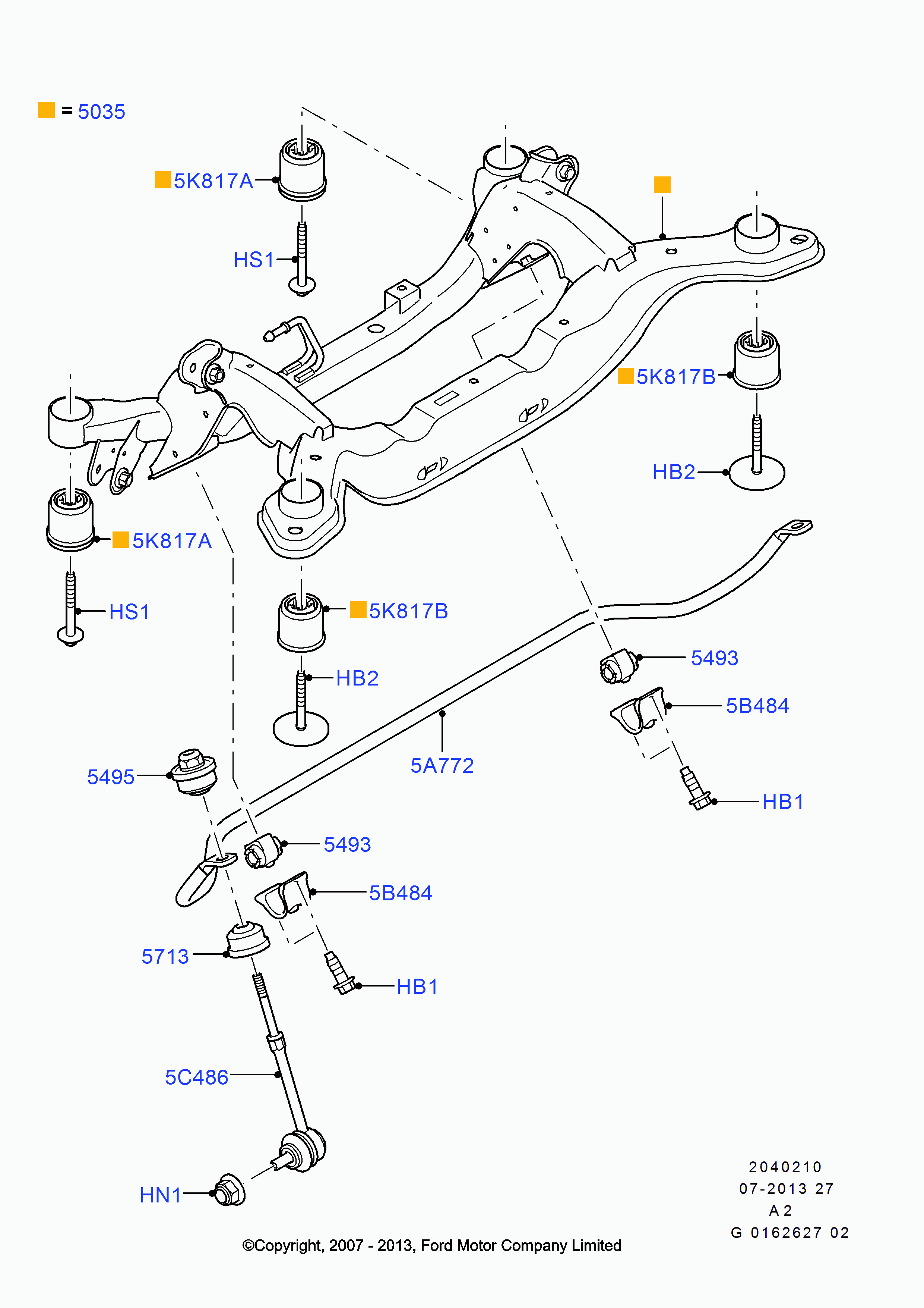 FORD 1437192 - Mounting, axle beam parts5.com