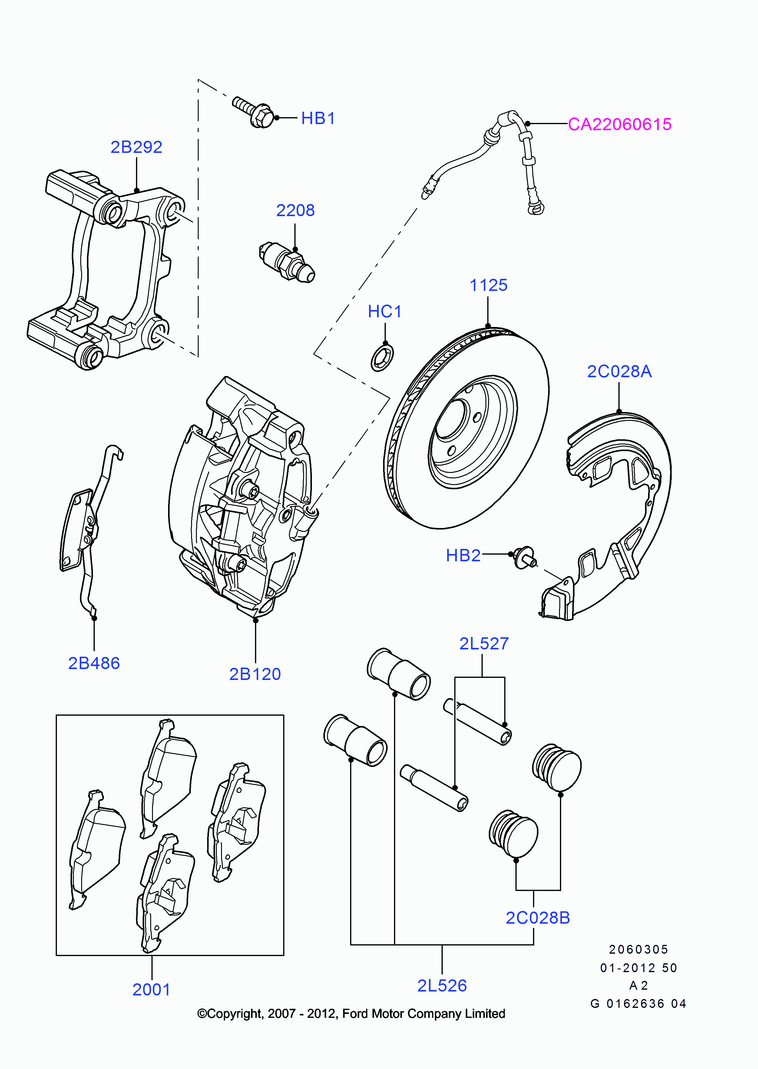 FORD 1583139 - Etrier frana parts5.com