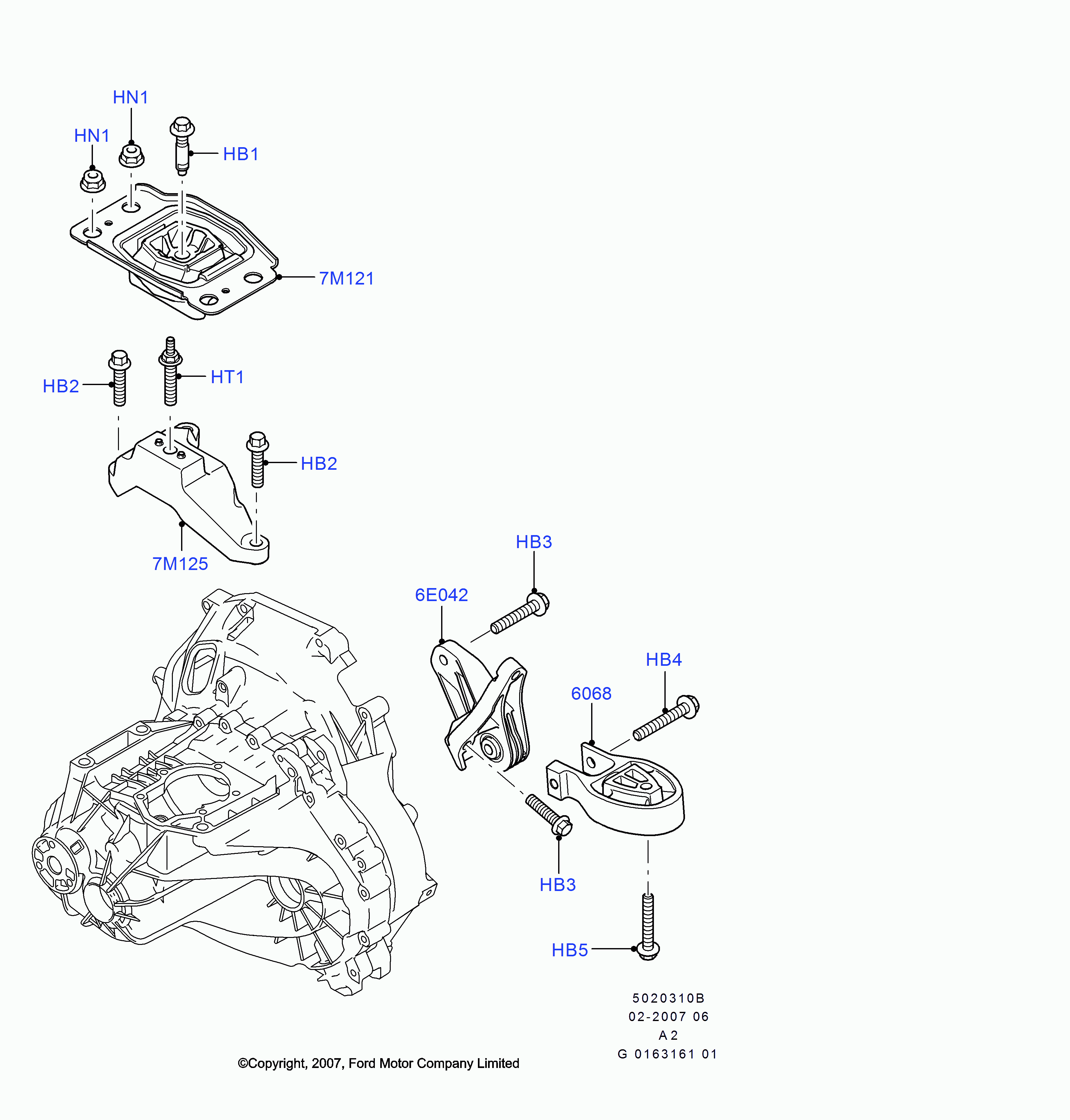 FORD 1419832 - Holder, engine mounting parts5.com