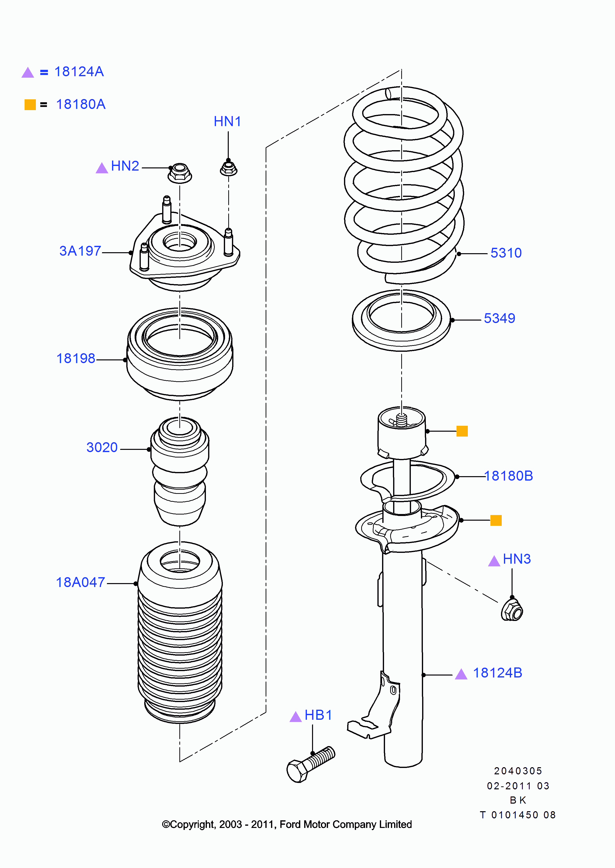 FORD 1329533 - Amortiguador parts5.com